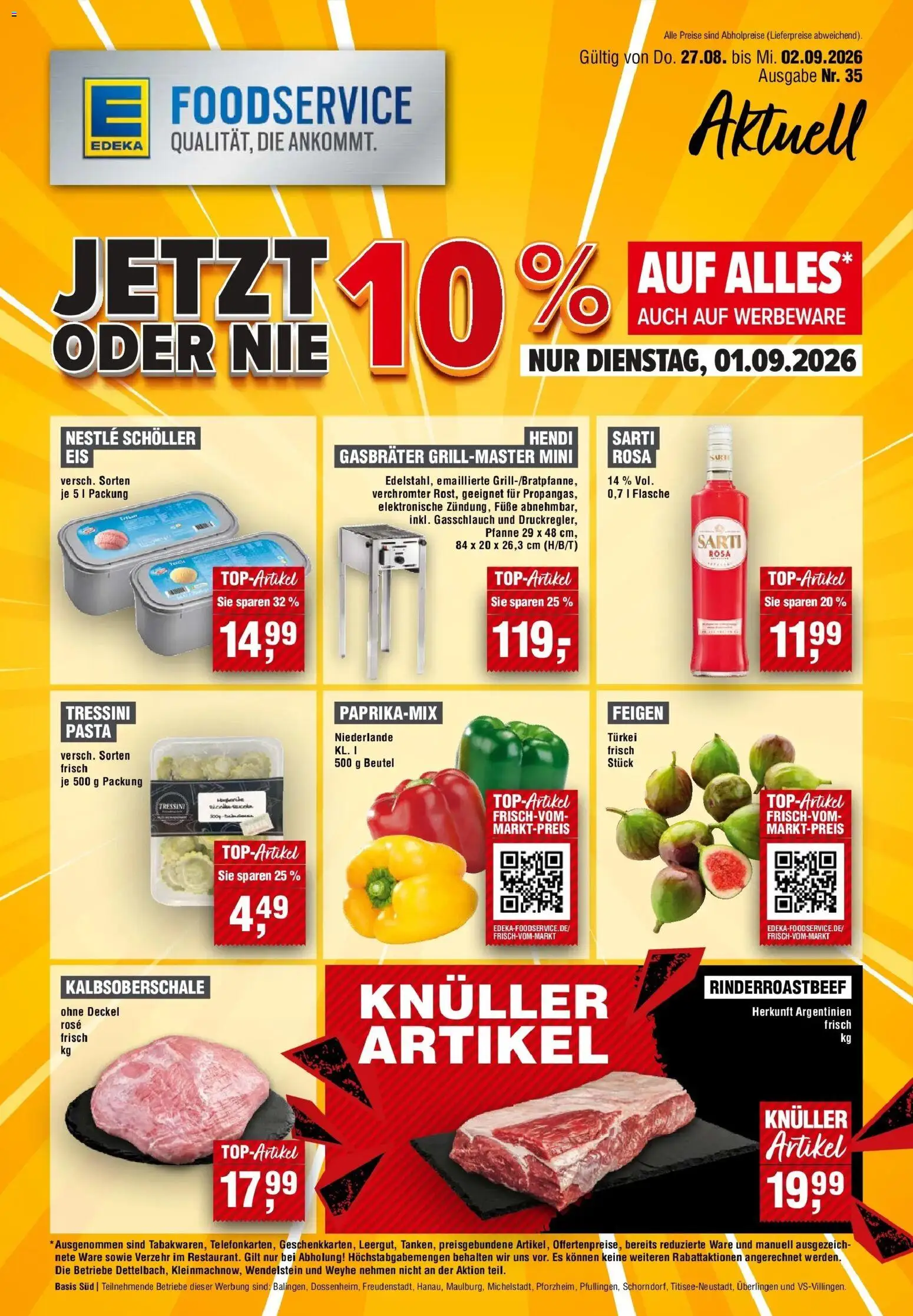 Edeka Prospekt Titisee – gültig ab 27.08.2026 | Seite: 1 | Produkte: Pasta, Feigen