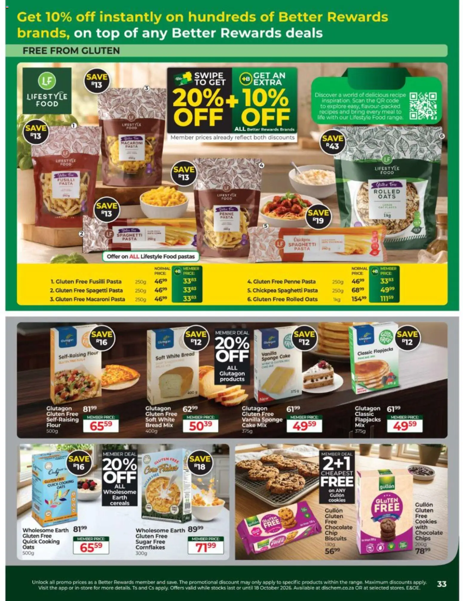 New Dis-Chem catalogue – valid from 15/09/2026 | Page: 33 | Products: Cake, Vanilla, Oats, Pasta