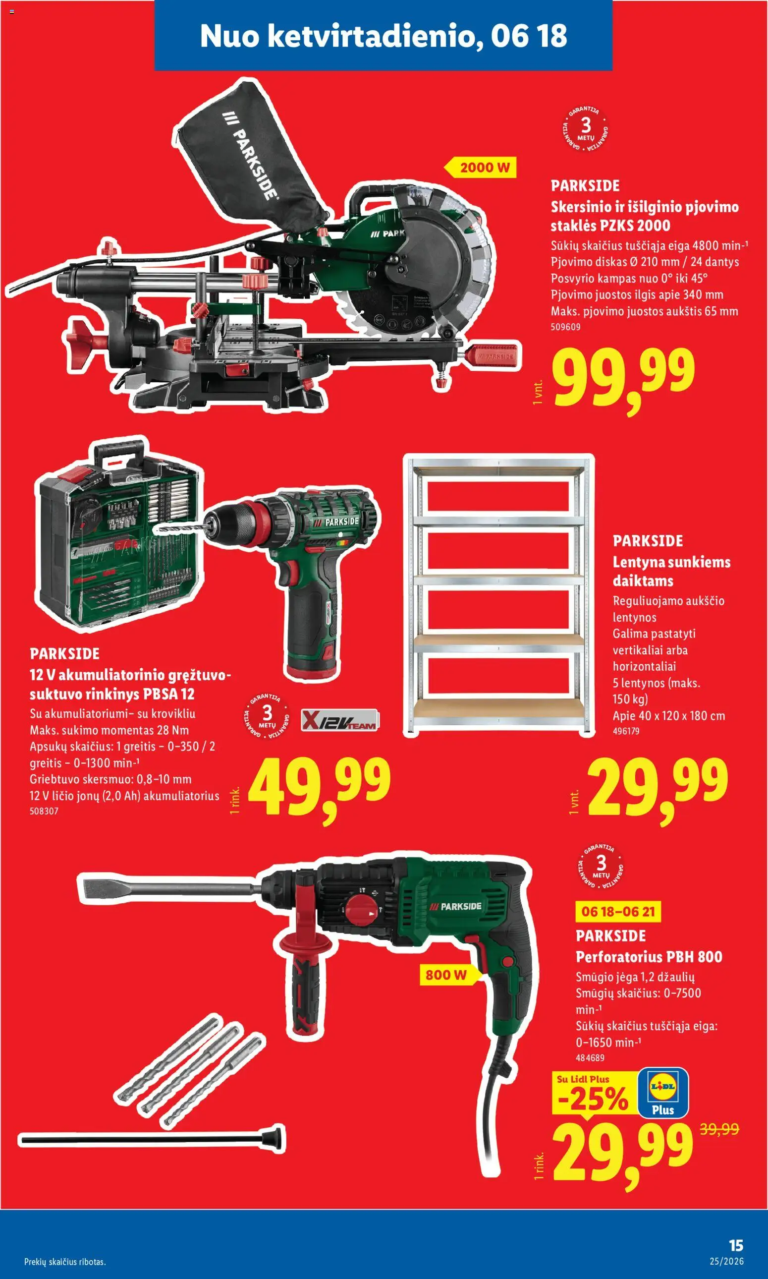 LIDL akcijos nuo 15.06.2026 | Puslapis: 15