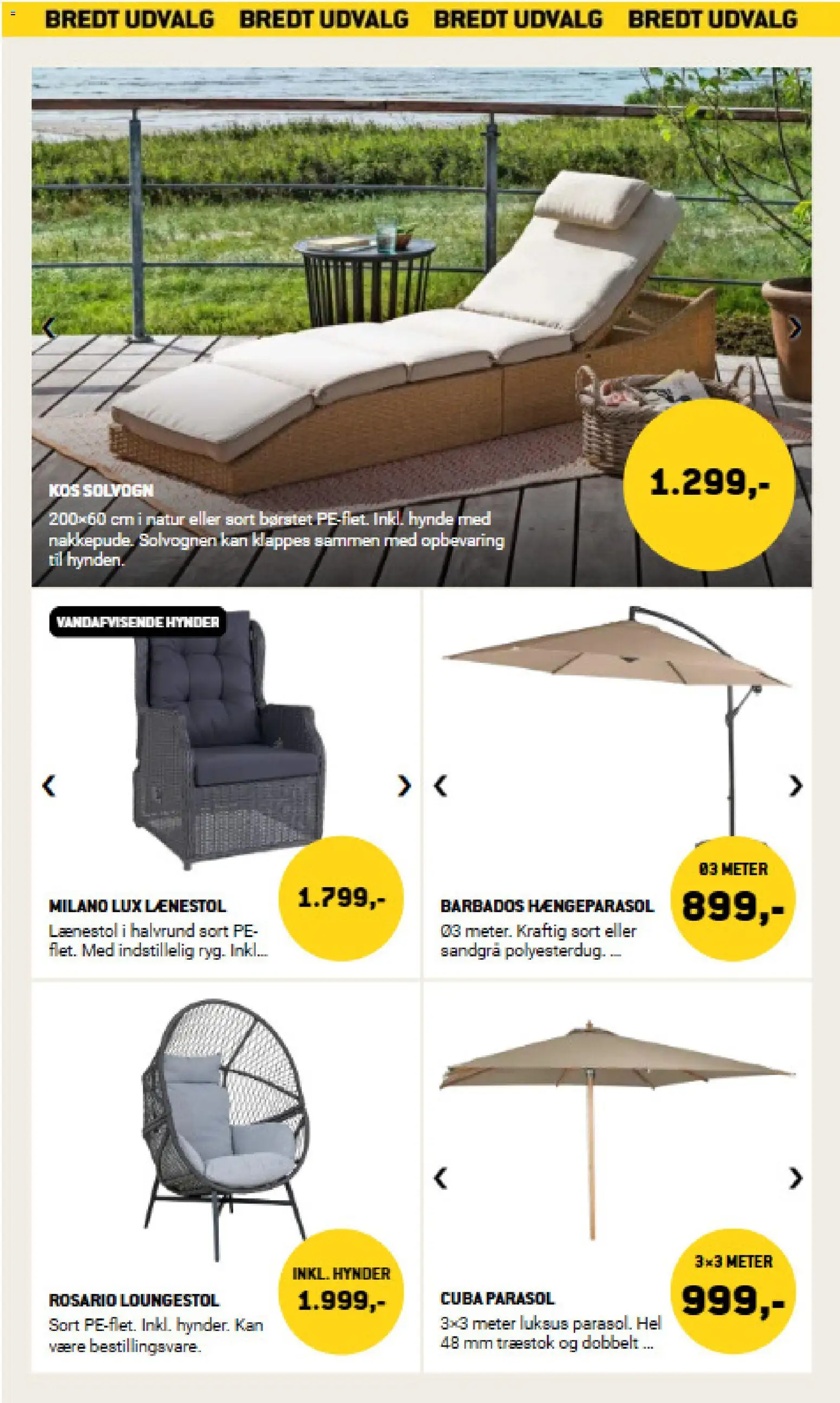 XL-BYG tilbudsavis – gyldig fra 01.05.2026 | Side: 13 | Produkter: Solvogn, Lænestol, Parasol