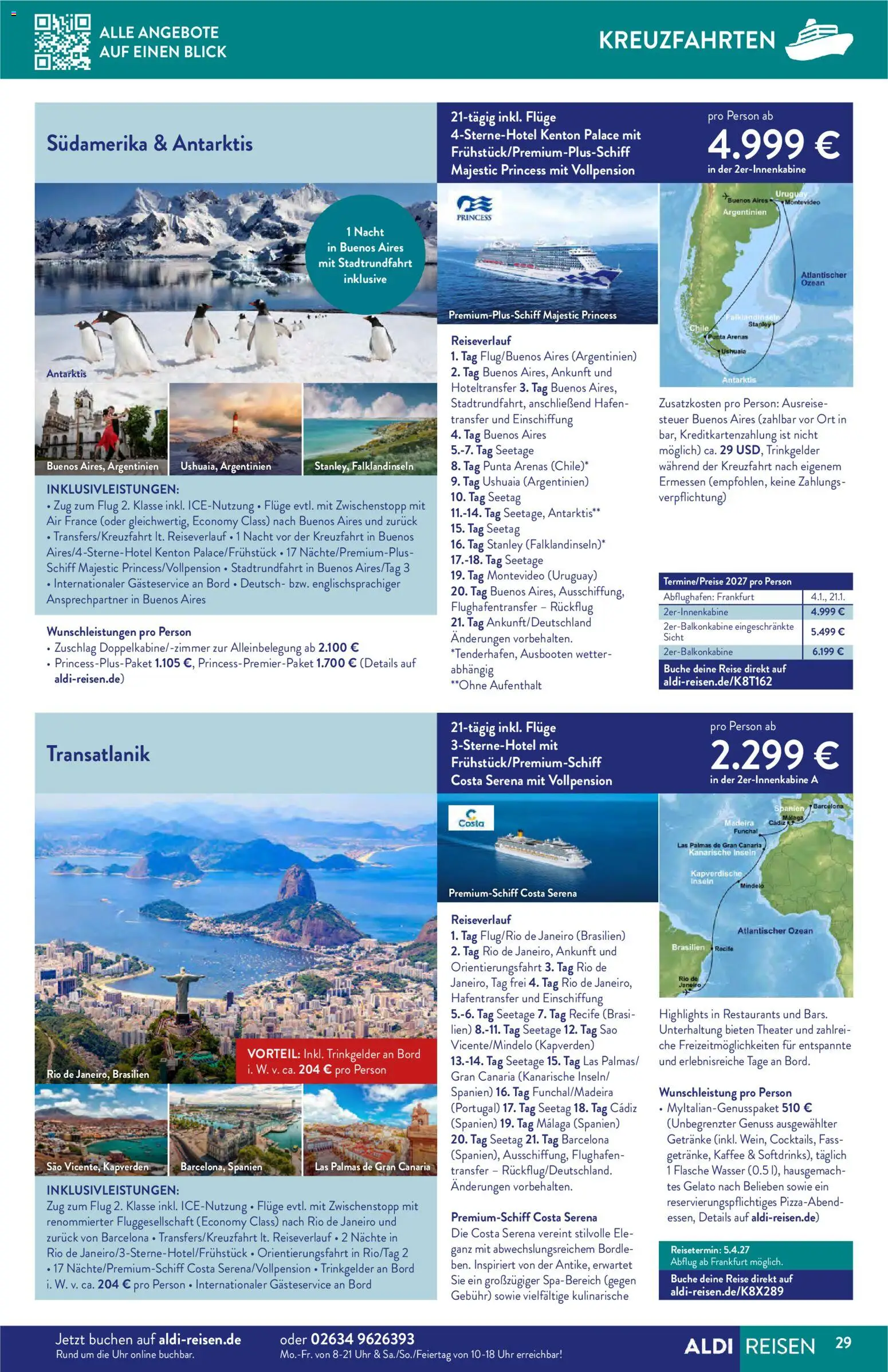 Aldi Reisen Reisemagazin – gültig ab 01.05.2026 | Seite: 29