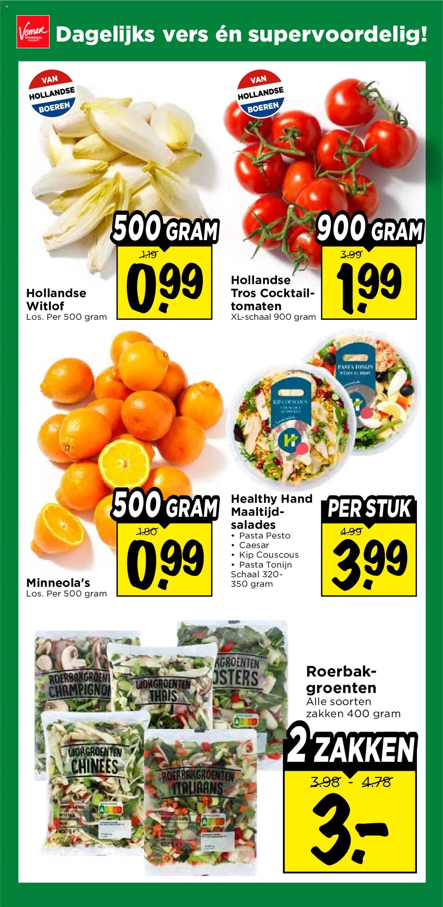 {H1} | Pagina: 9 | Producten: Champignon, Salades, Tonijn, Groenten