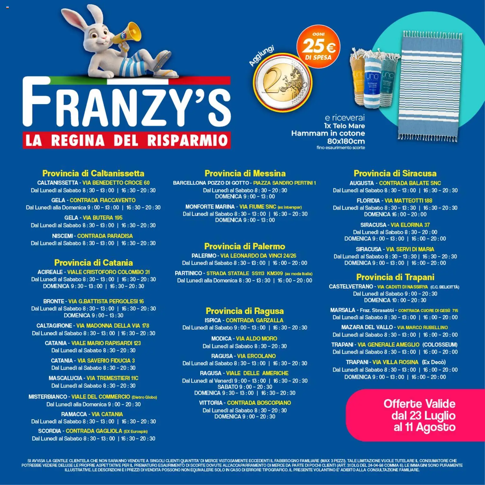 Volantino Franzy's del 23/07/2026 | Pagina: 16