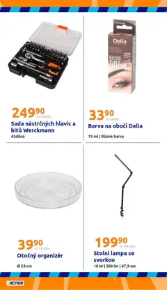Náhled letáku Action leták od 29.04.2026 | Strana: 26 | Produkty: Organizér, Lampa, Barvy, Panthenol
