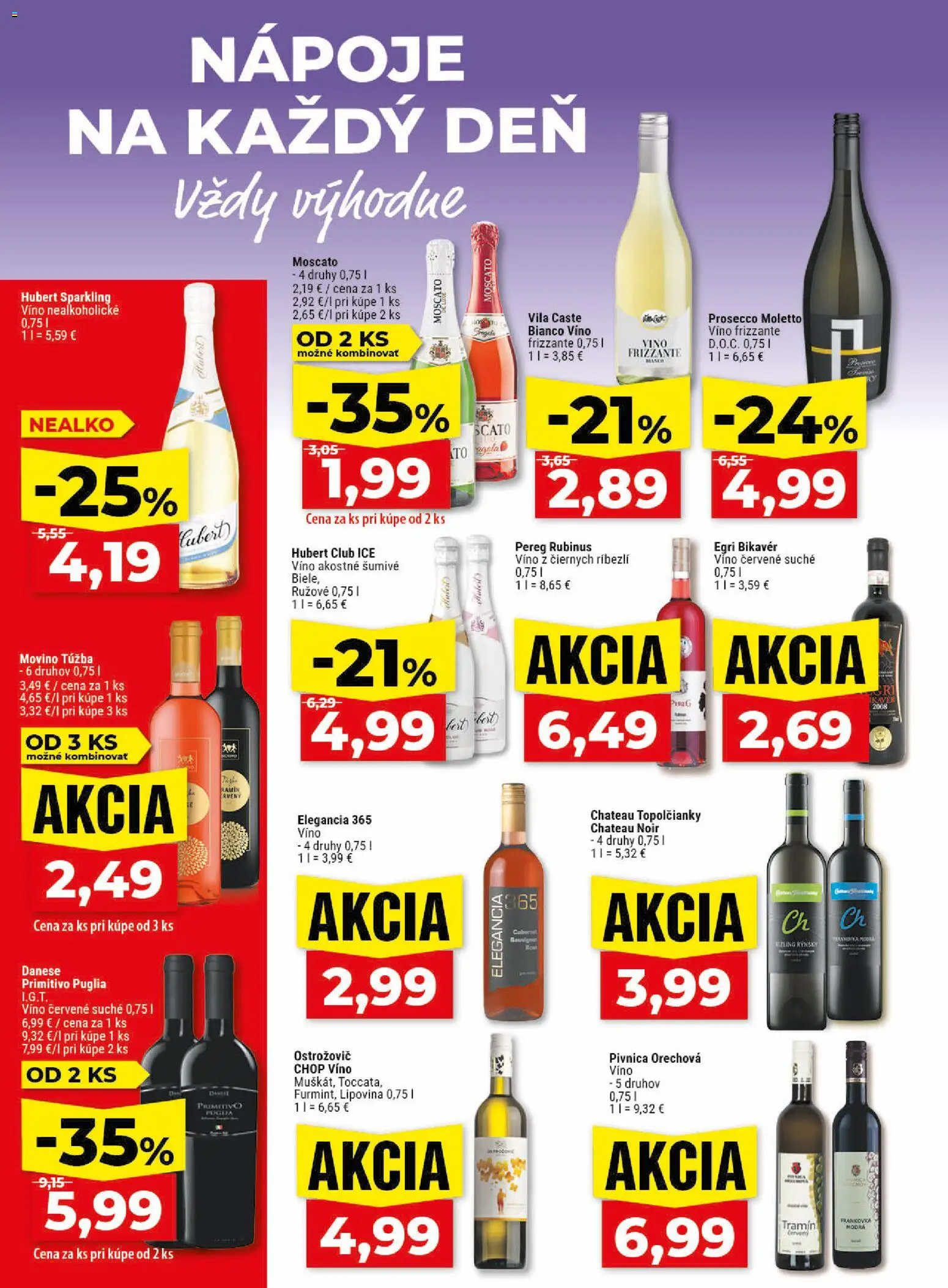 Nové Klas akcie – leták je platný od 18.05.2026 | Strana: 21 | Produkty: Víno, Prosecco, Šumivé víno