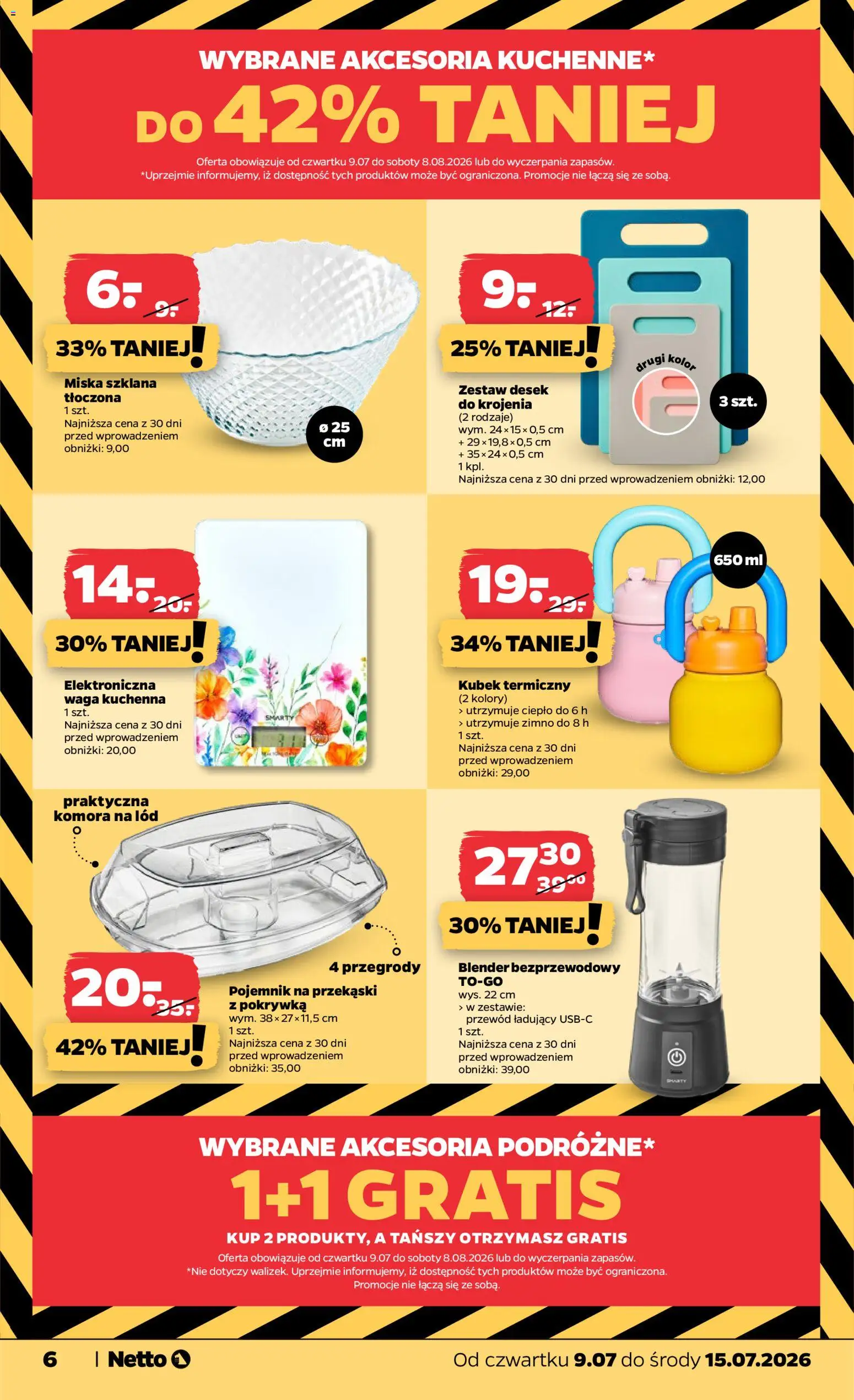 Netto gazetka od czwartku NonFood od 09.07.2026 | Strona: 6 | Produkty: Waga, Blender