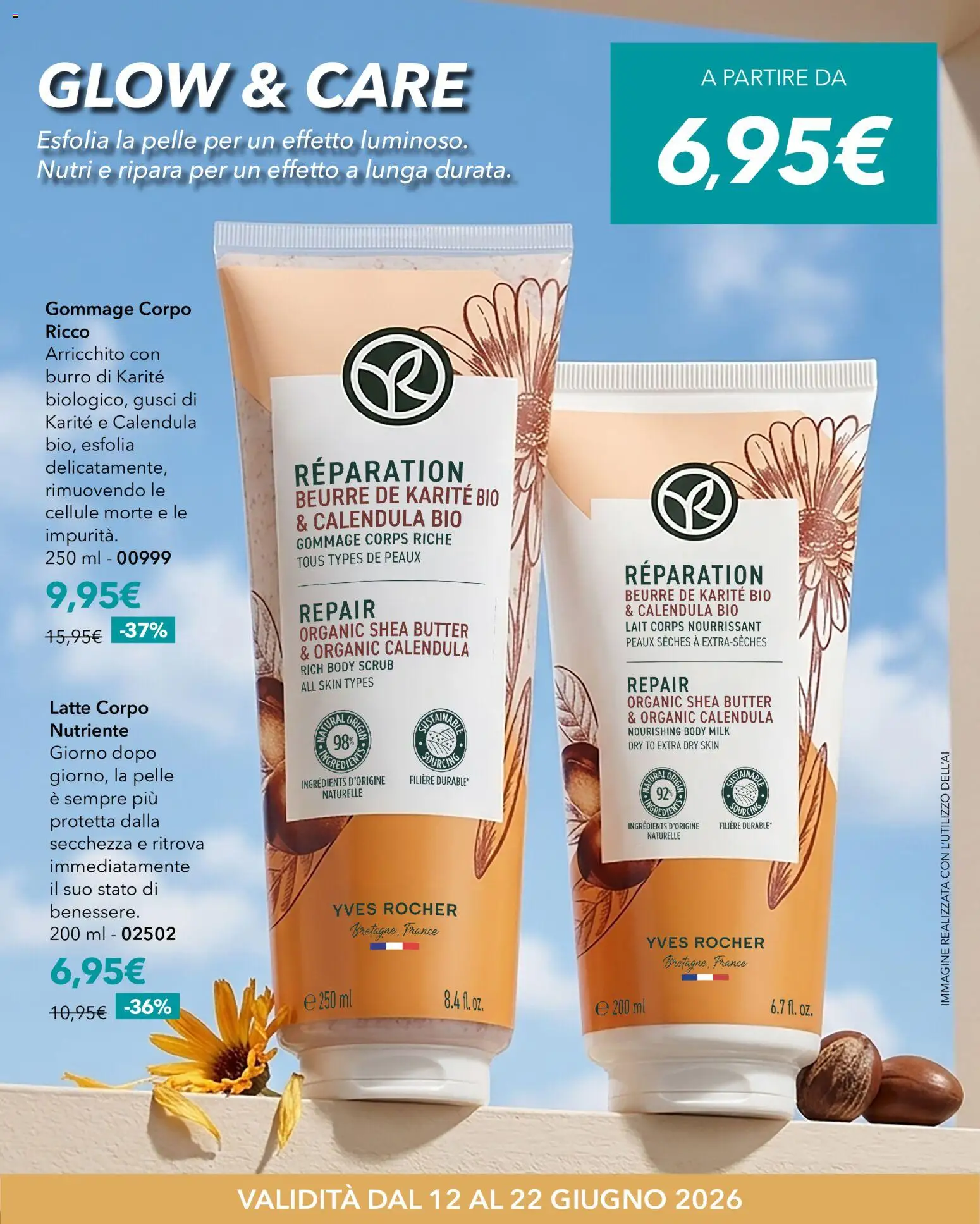Volantino Yves Rocher del 12.06.2026 | Pagina: 15 | Prodotti: Scrub, Latte, Burro