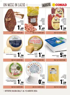 Anteprima del volantino Conad volantino Un Mese in Lazio valido a partire dal 01/08/2026 | Pagina: 2