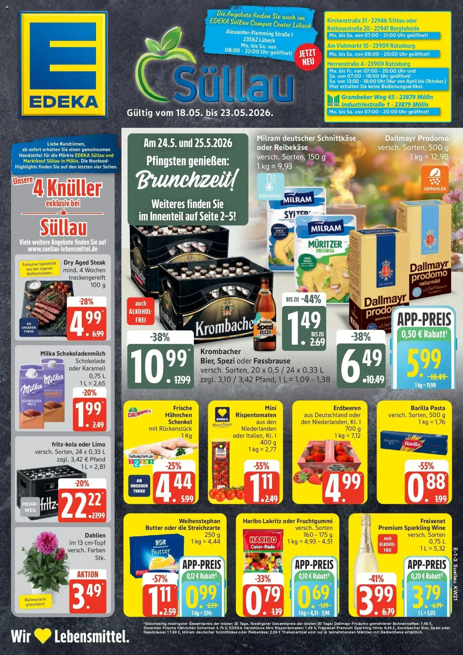 Marktkauf Prospekt Mölln	 – gültig ab 17.05.2026 | Seite: 1 | Produkte: Barilla, Pasta, Fassbrause, Dallmayr prodomo