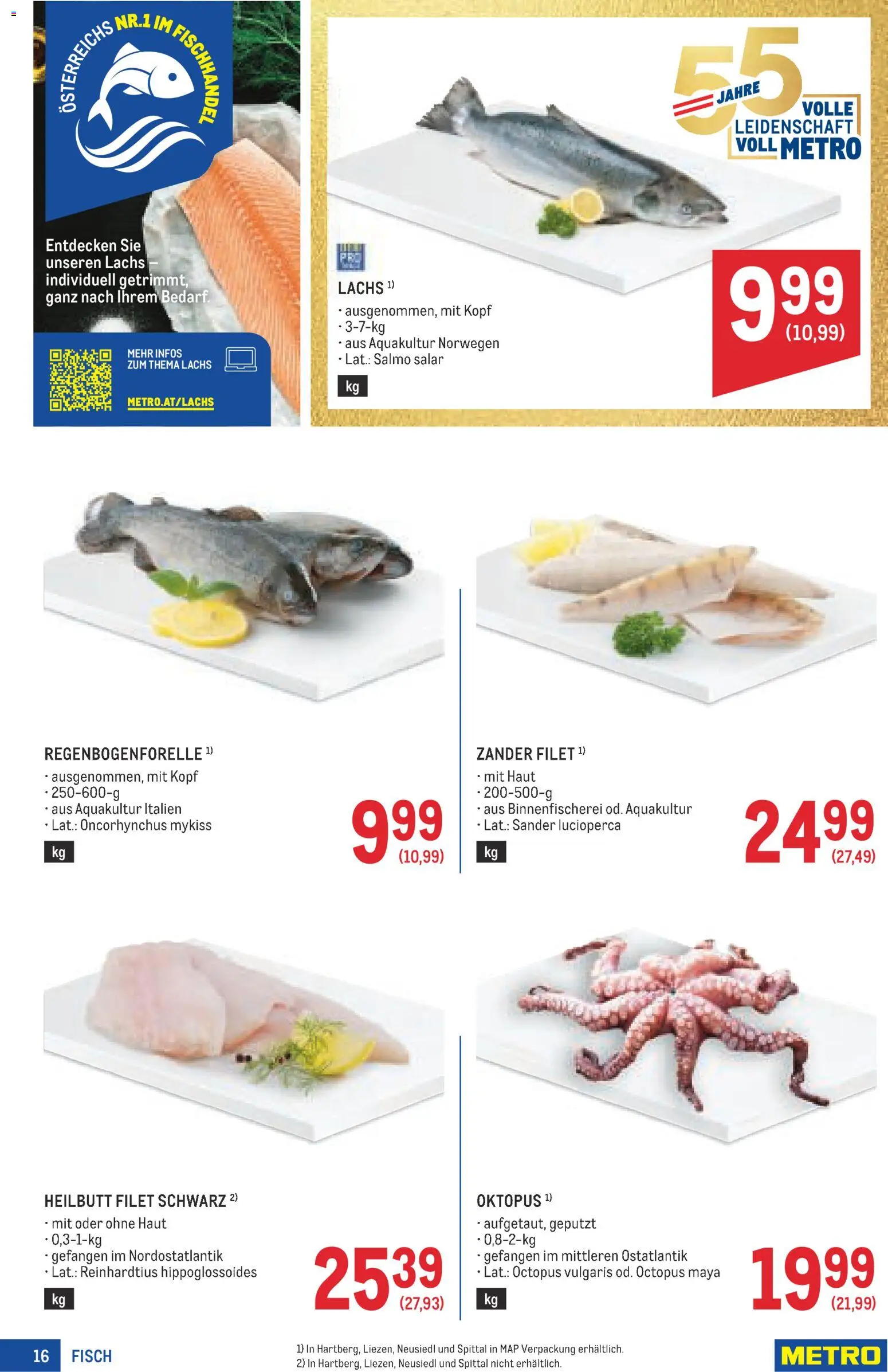 Metro angebote Profi gültig ab 01.10.2026 | Seite: 16 | Produkte: Fisch