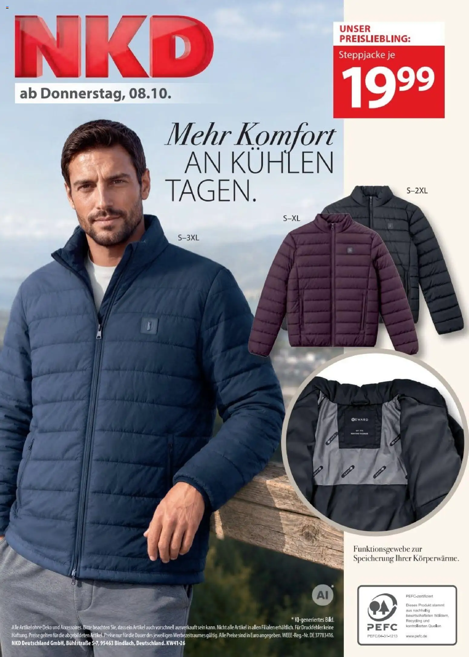 NKD Prospekt – gültig ab 08.10.2026 | Seite: 16 | Produkte: Steppjacke