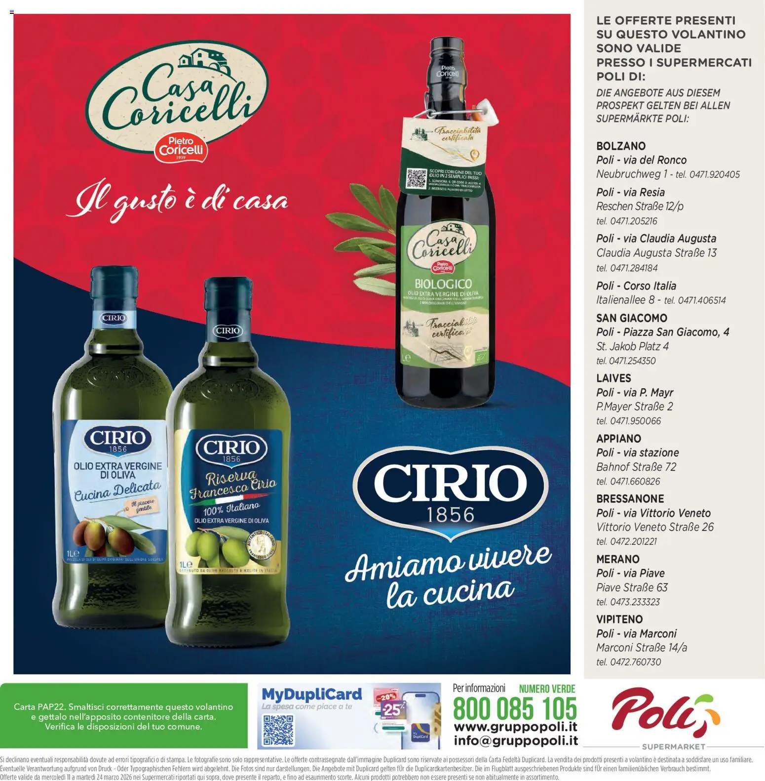 Volantino Poli del 28/10/2026 | Pagina: 32 | Prodotti: Tè, Olio, Olio extra vergine, Contenitore