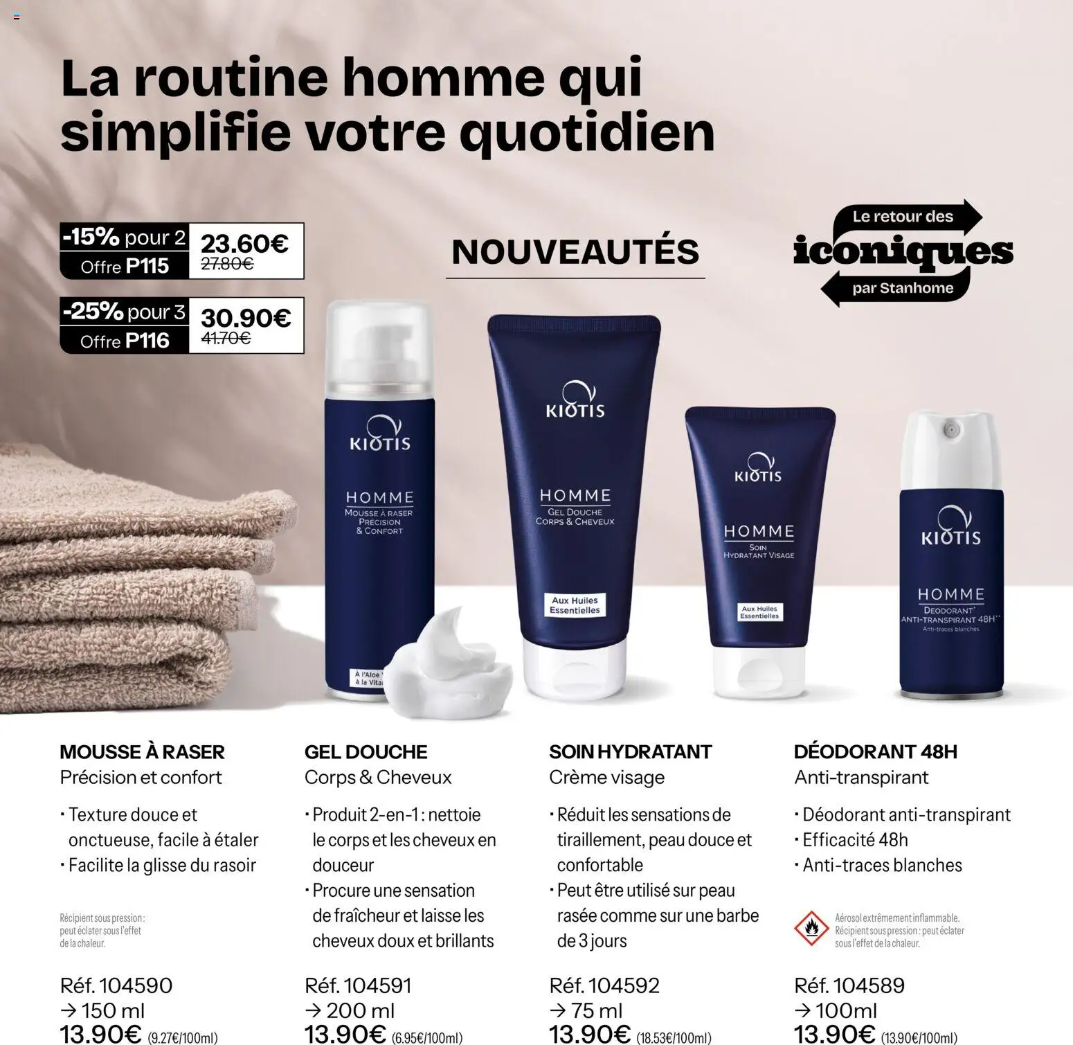 {H1} | Page: 26 | Produits: Rasoir, Mousse à raser, Gel douche, Douche