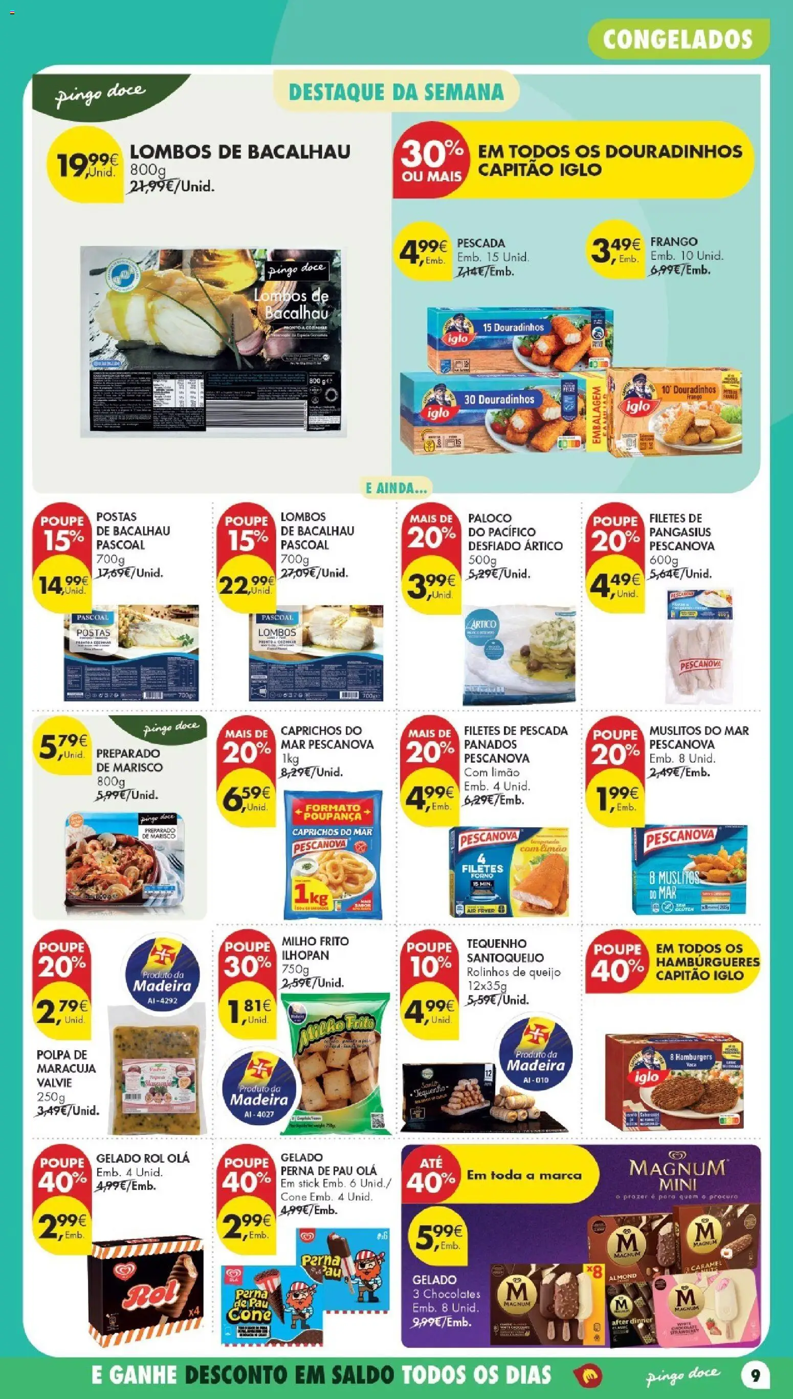 Pingo Doce Poupe Esta Semana Madeira │ válido de 30/06/2026 | Página: 9 | Produtos: Forno, Air fryer, Frango, Gelado
