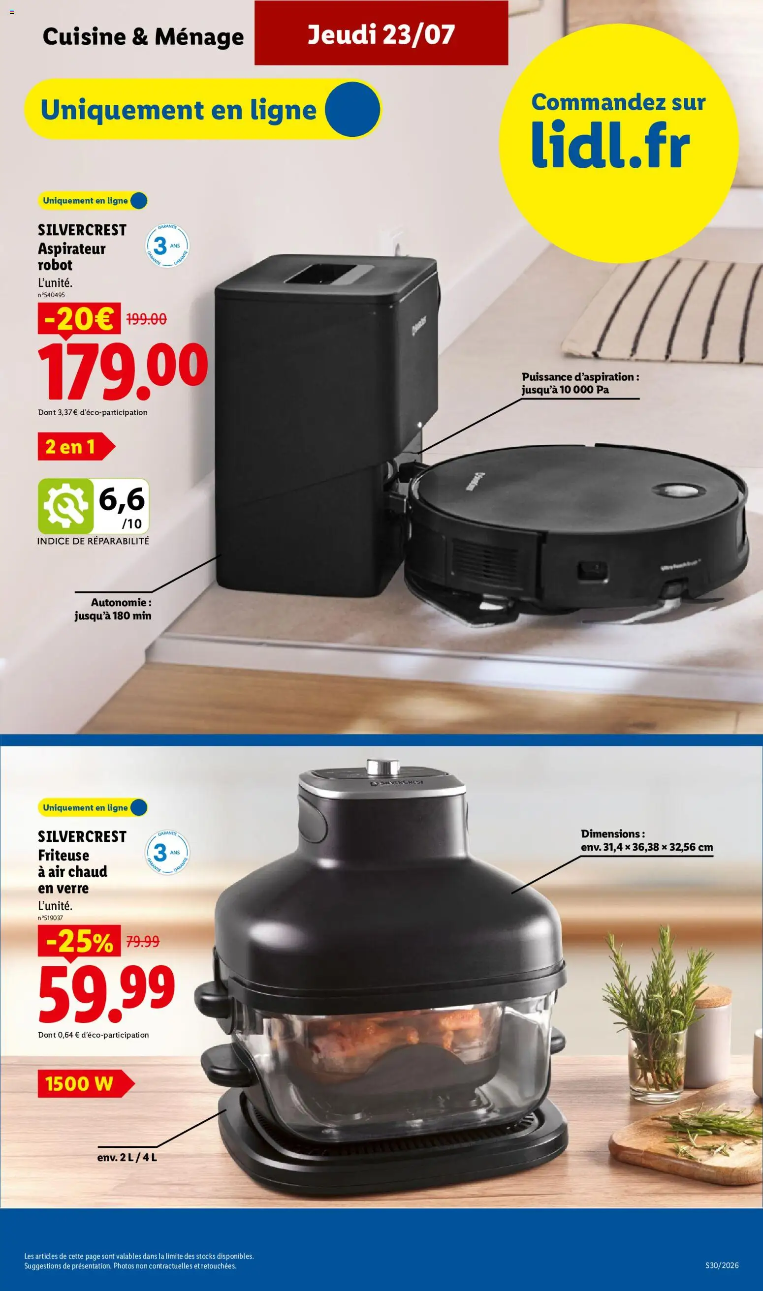 {H1} | Page: 11 | Produits: Aspirateur, Robot, Friteuse, Aspirateur robot