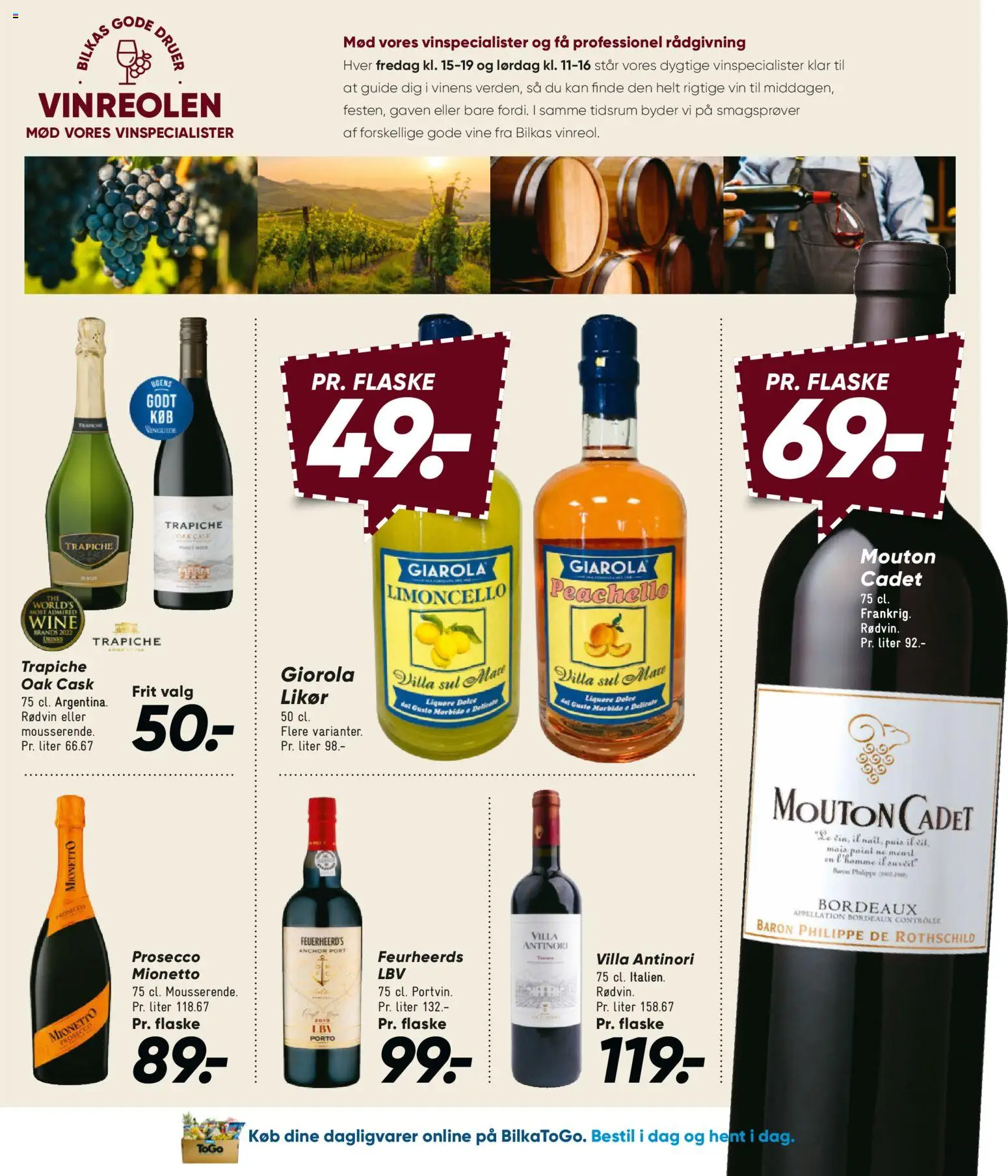 Bilka tilbudsavis – gyldig fra 04/09/2026 | Side: 35 | Produkter: Dagligvarer, Vin, Druer, Rødvin