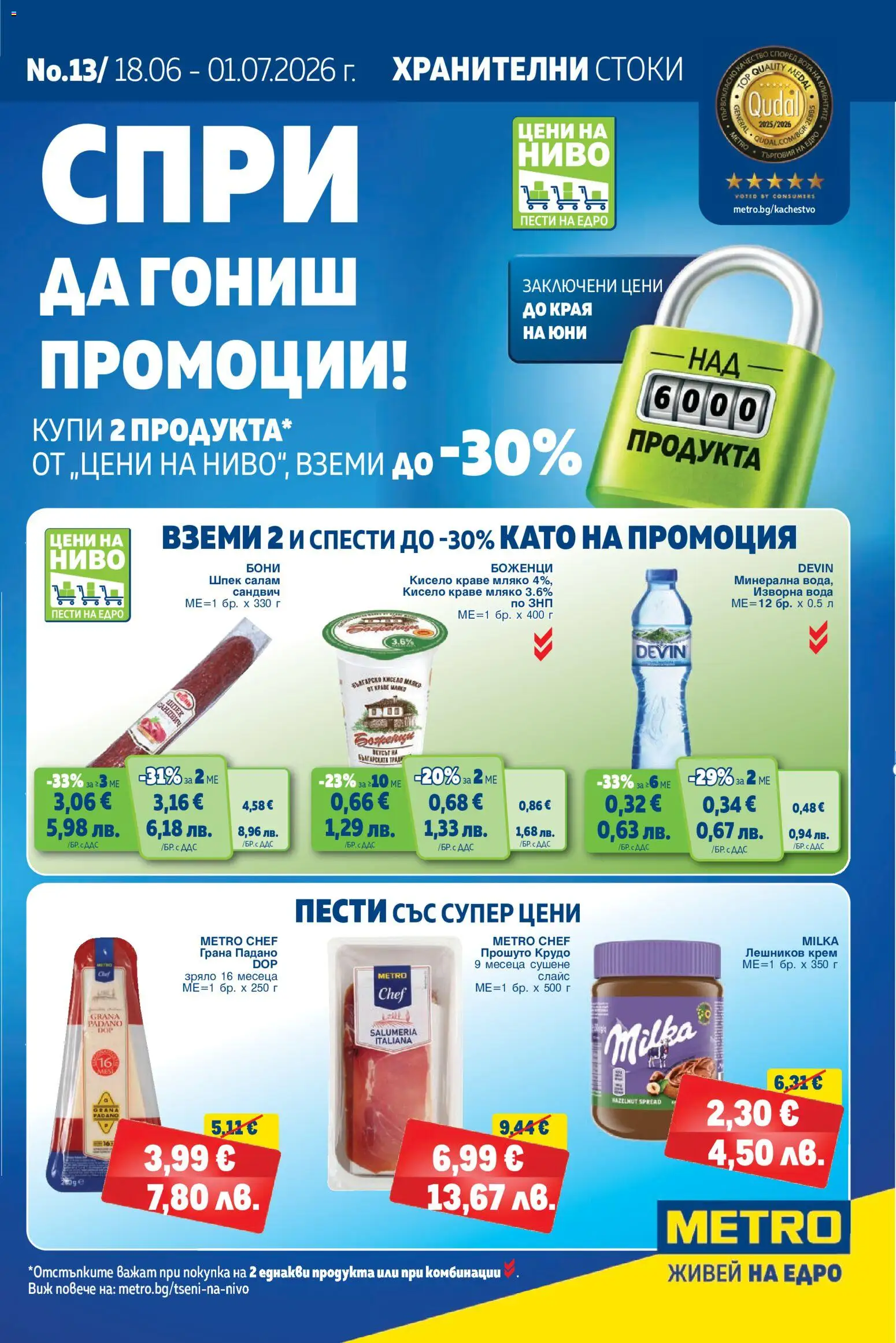 {H1} | Страница: 1 | Продукти: Крем, Салам, Краве, Вода
