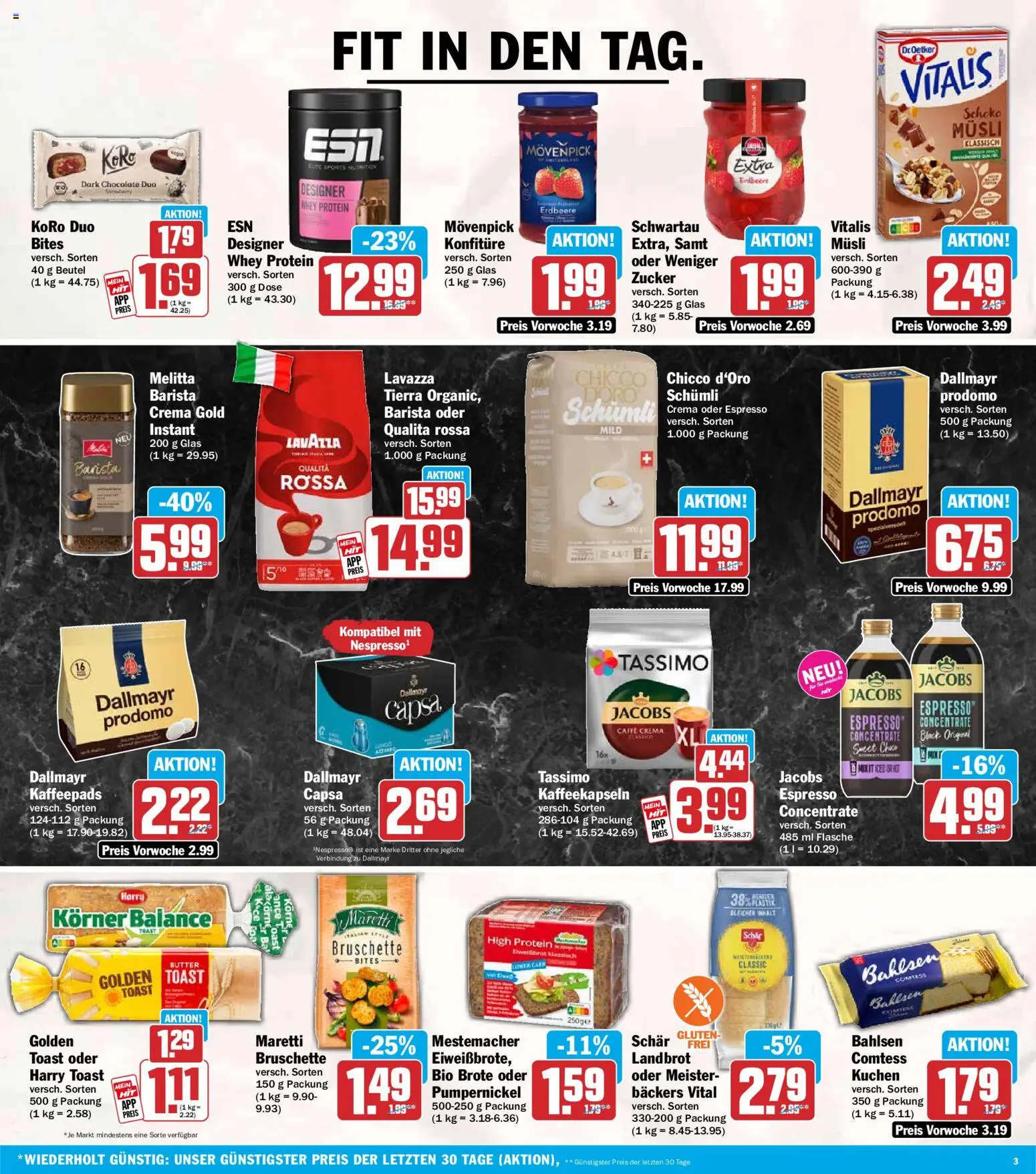 HIT Prospekt – gültig ab 27.07.2026 | Seite: 3 | Produkte: Melitta, Lavazza, Butter, Tassimo