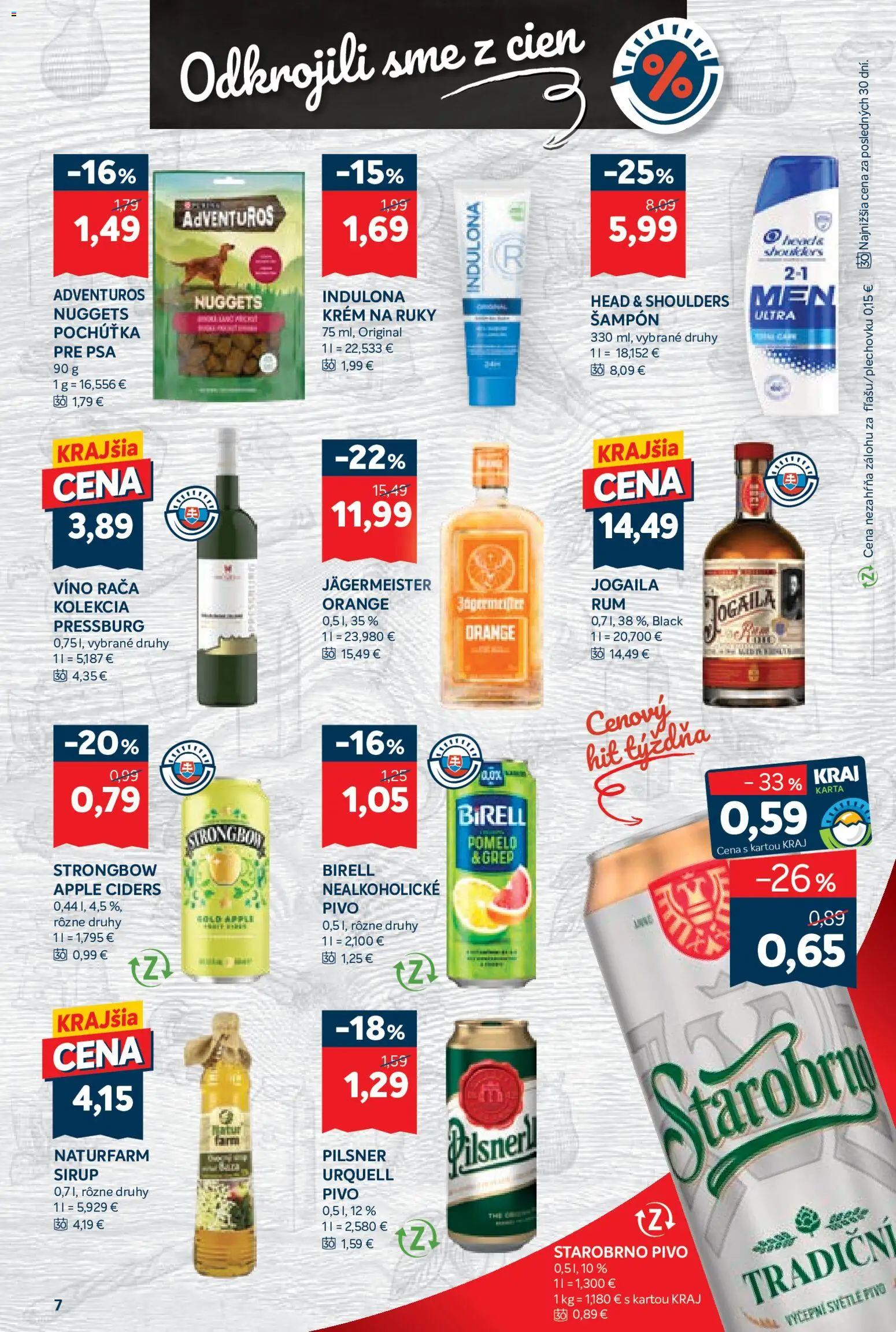 Nové Kraj akcie – leták je platný od 22.10.2026 | Strana: 13 | Produkty: Jägermeister, Krém na ruky, Krém, Grep