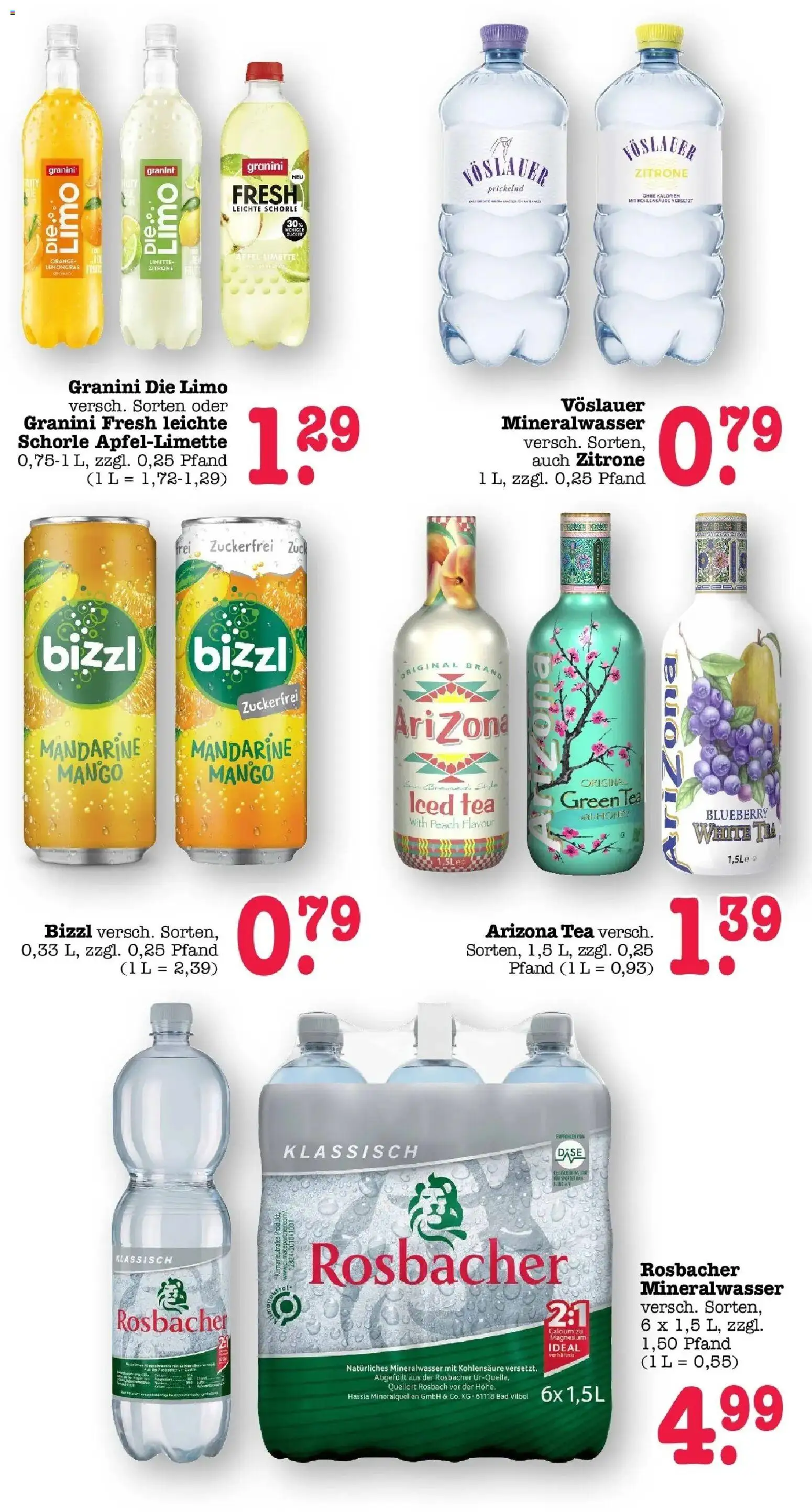 Edeka Prospekt Offenbach (ab 10.08.2026) » Angebote Online | Seite: 44 | Produkte: Mineralwasser, Mango, Limette, Granini die limo