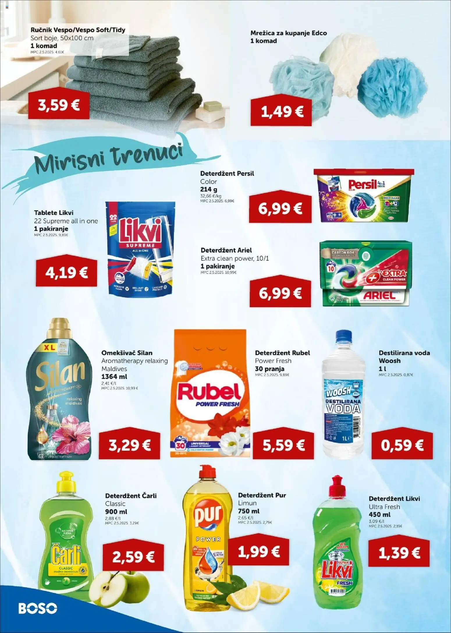 Boso katalog | vrijedi od 02.07.2026 | Stranica: 18 | Proizvodi: Rubel, Ručnik, Persil, Ariel