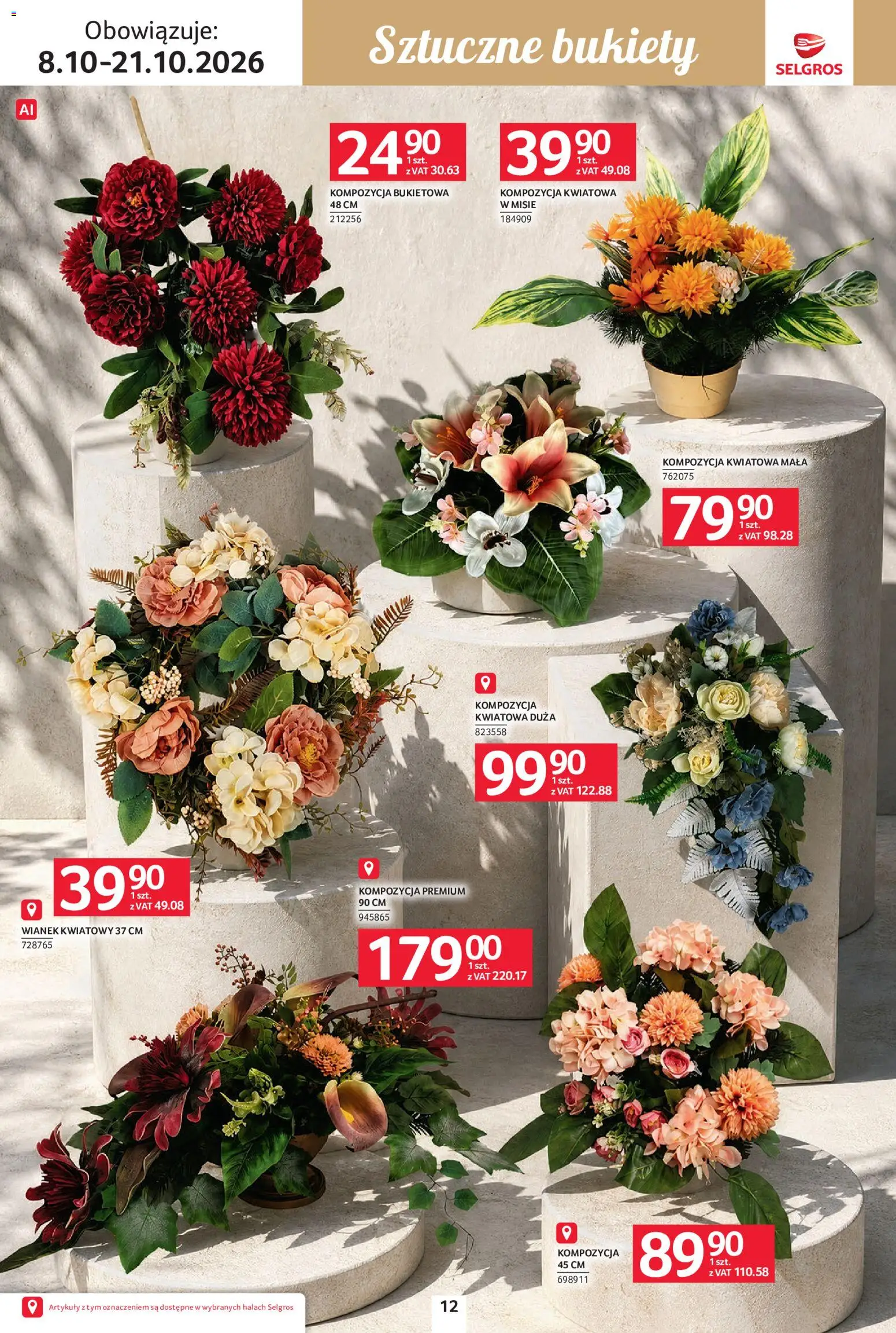 Selgros cash&carry gazetka - Wszystkich świętych od 08.10.2026 | Strona: 12