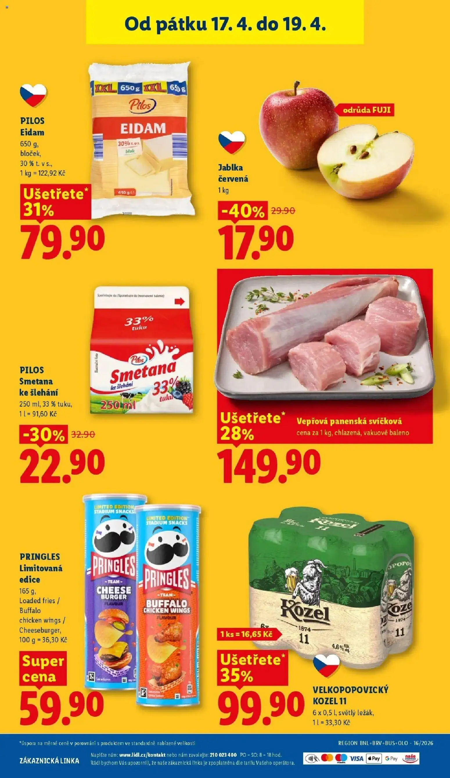 Lidl aktuální leták od 16.04.2026 | Strana: 41 | Produkty: Kozel, Apple, Velkopopovický Kozel, Velkopopovický Kozel 11