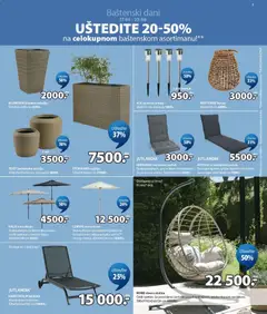 Jysk katalog - pregled Jysk kataloga - važi od 17.06.2026 | Strana: 3 | Proizvode: Ležaljka, Stolica, Saksija, Suncobran