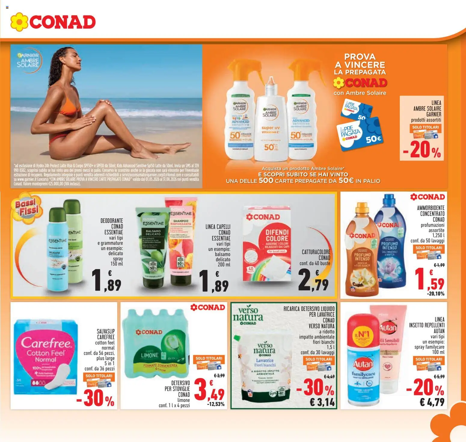 Volantino Conad del 18.06.2026 | Pagina: 19 | Prodotti: Balsamo, Ammorbidente, Latte, Profumo