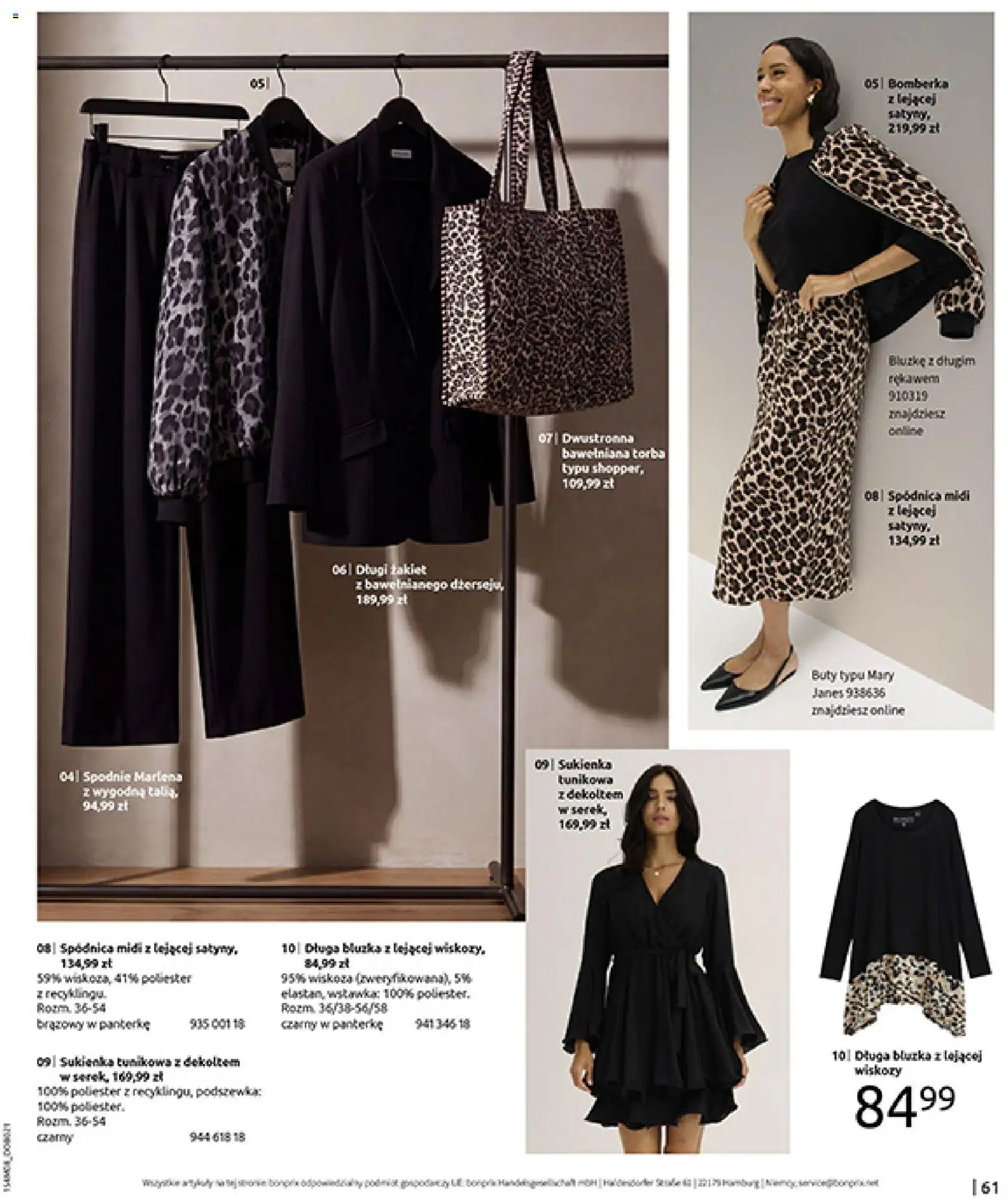BonPrix Katalog od 10.08.2026 | Strona: 63 | Produkty: Bluzka, Spodnie, Sukienka, Torba
