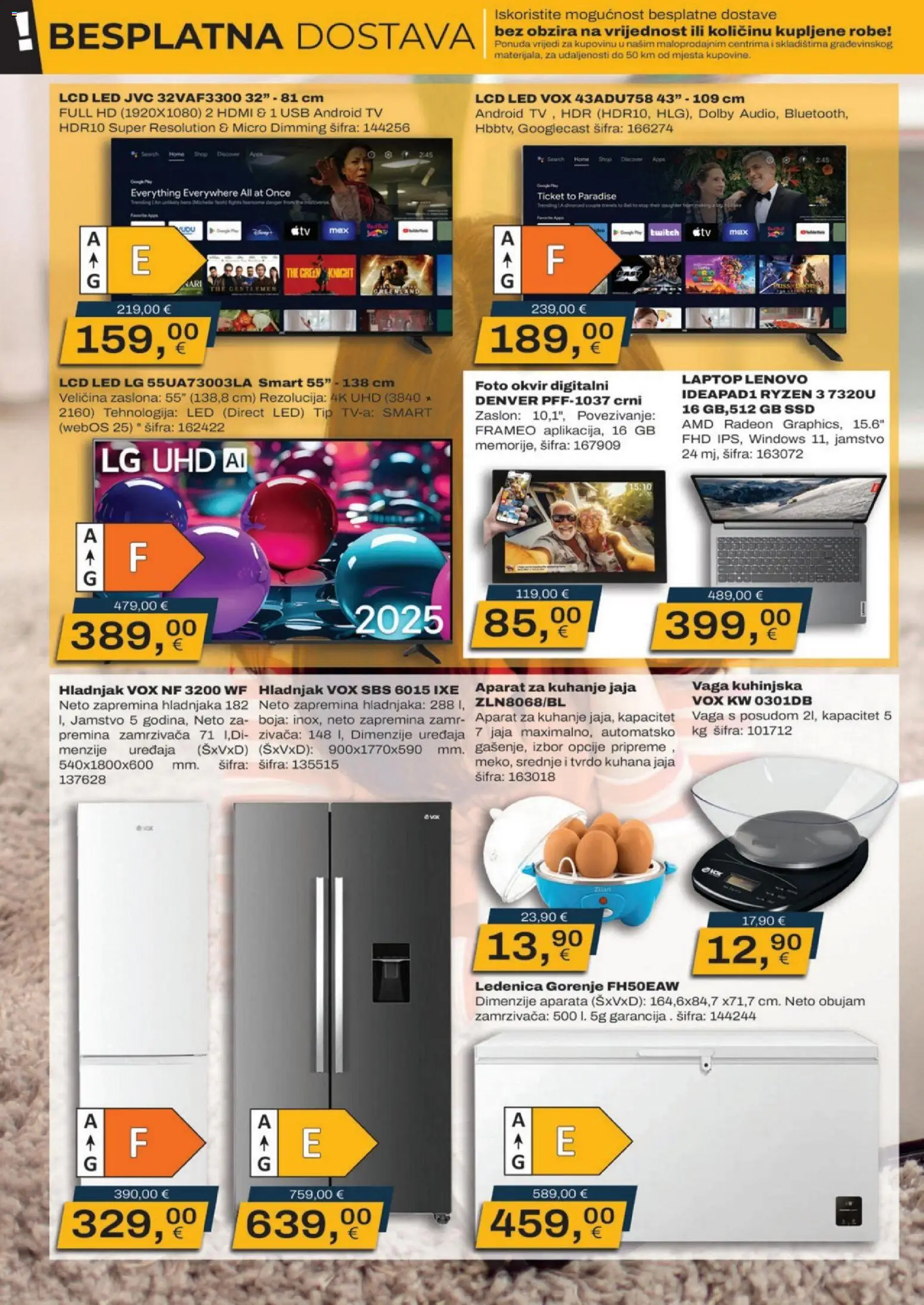 Vinkoprom katalog | vrijedi od 16.03.2026 | Stranica: 2 | Proizvodi: Jaja, USB, Hladnjak, Vaga