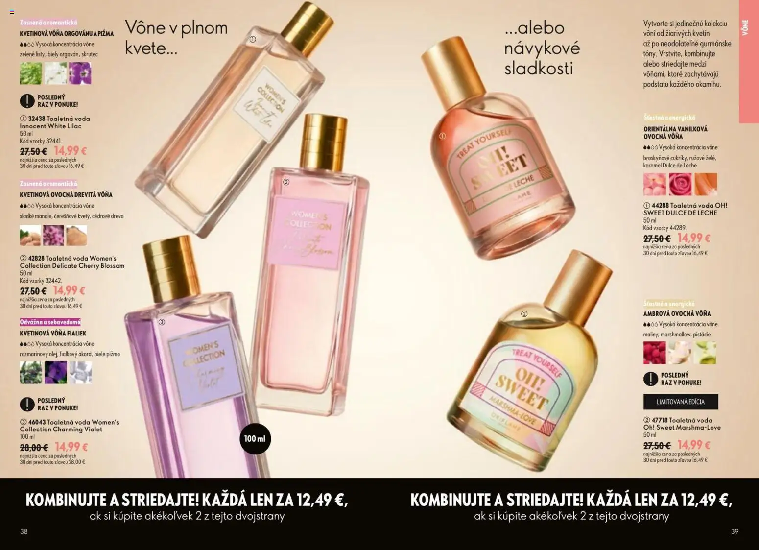Nové Oriflame akcie – leták je platný od 09.09.2026 | Strana: 20 | Produkty: Toaletná voda, Voda, Pistácie