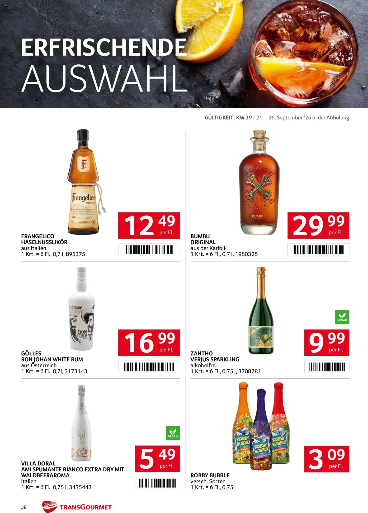 Transgourmet Flugblatt gültig ab 20.09.2026 | Seite: 36
