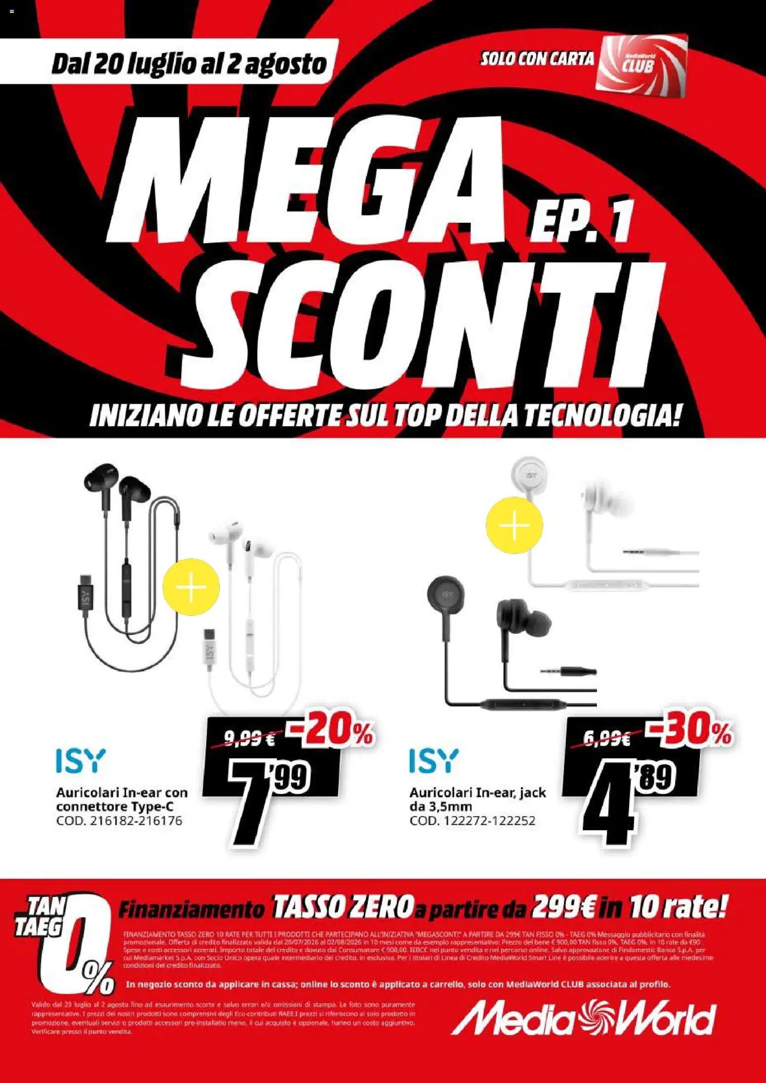 Volantino Media World del 20/07/2026 | Pagina: 31
