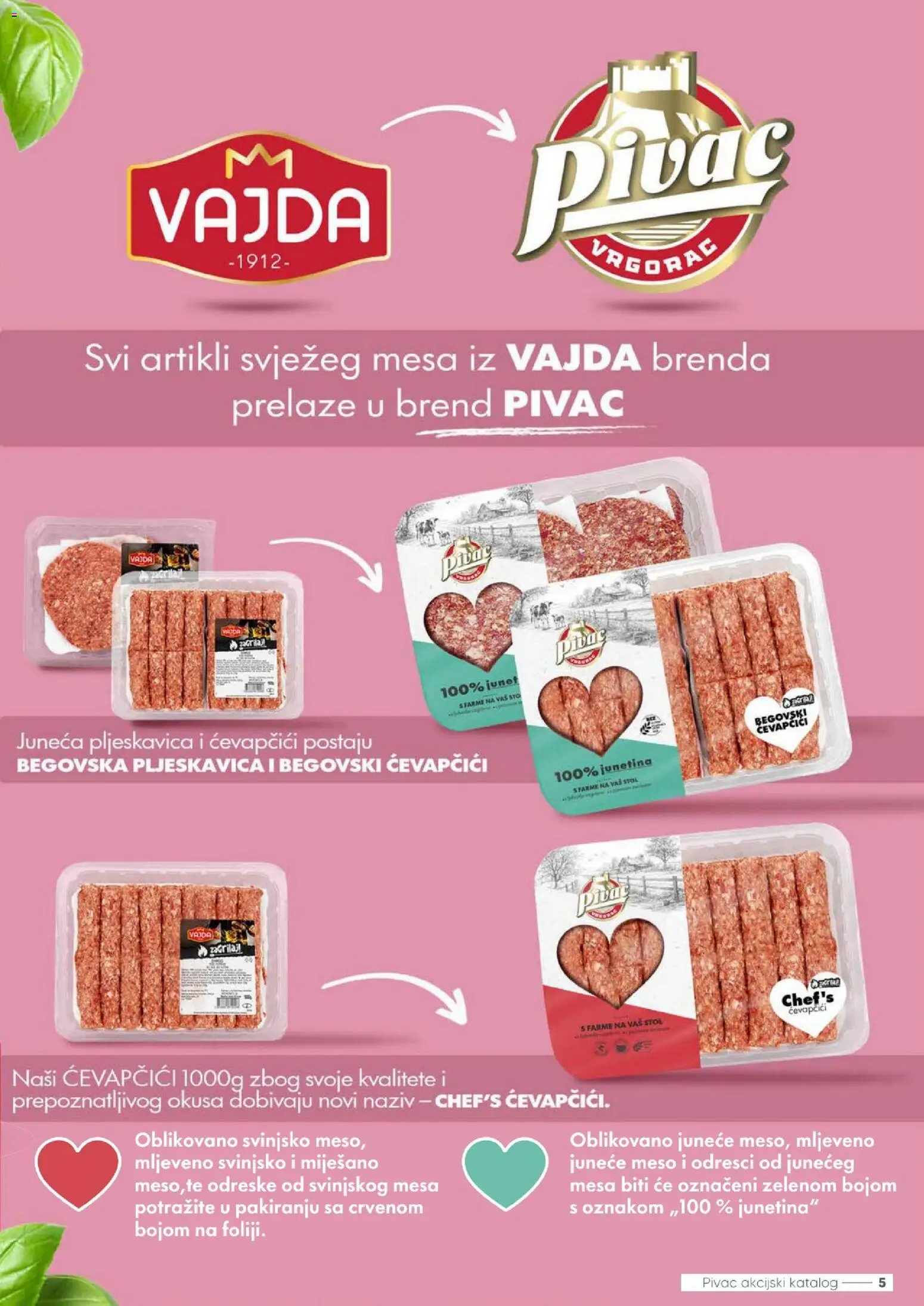 Pivac katalog | vrijedi od 07.09.2026 | Stranica: 5 | Proizvodi: Stol, Meso, Junetina, Ćevapčići