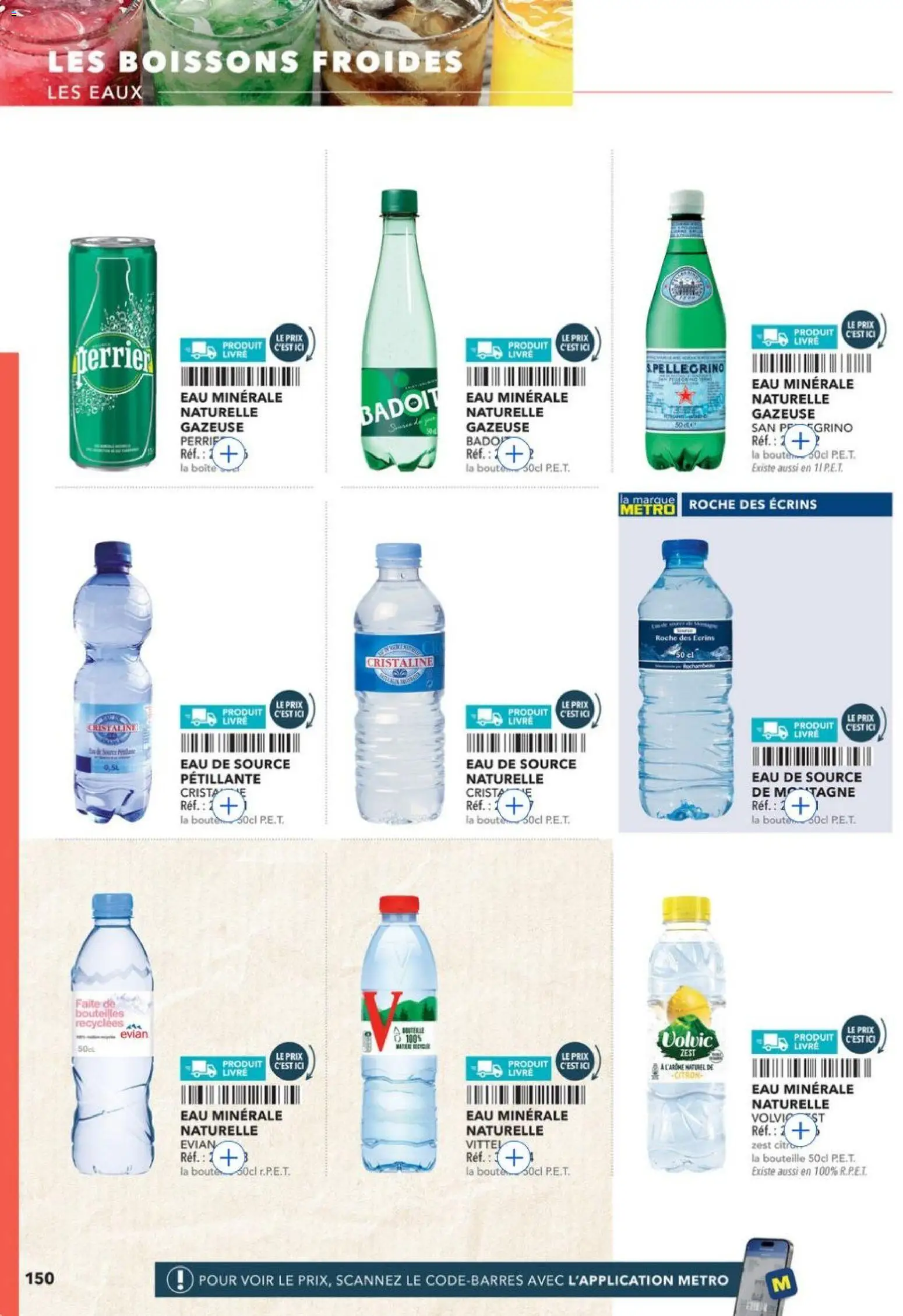 {H1} | Page: 150 | Produits: Volvic, Eau minérale naturelle, Eau de source, Livre