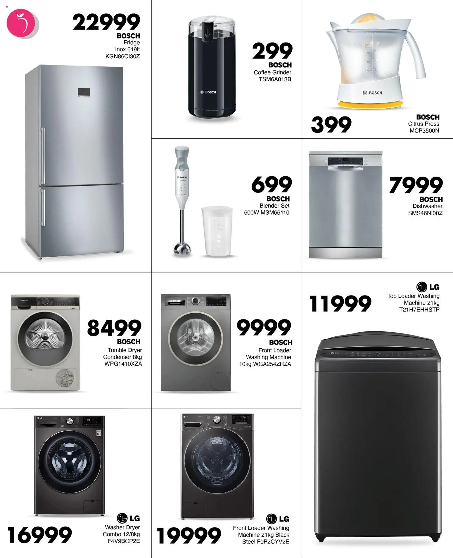 New Save catalogue – valid from 22.05.2026 | Page: 9 | Products: Washing machine, Fridge, Coffee grinder, Coffee