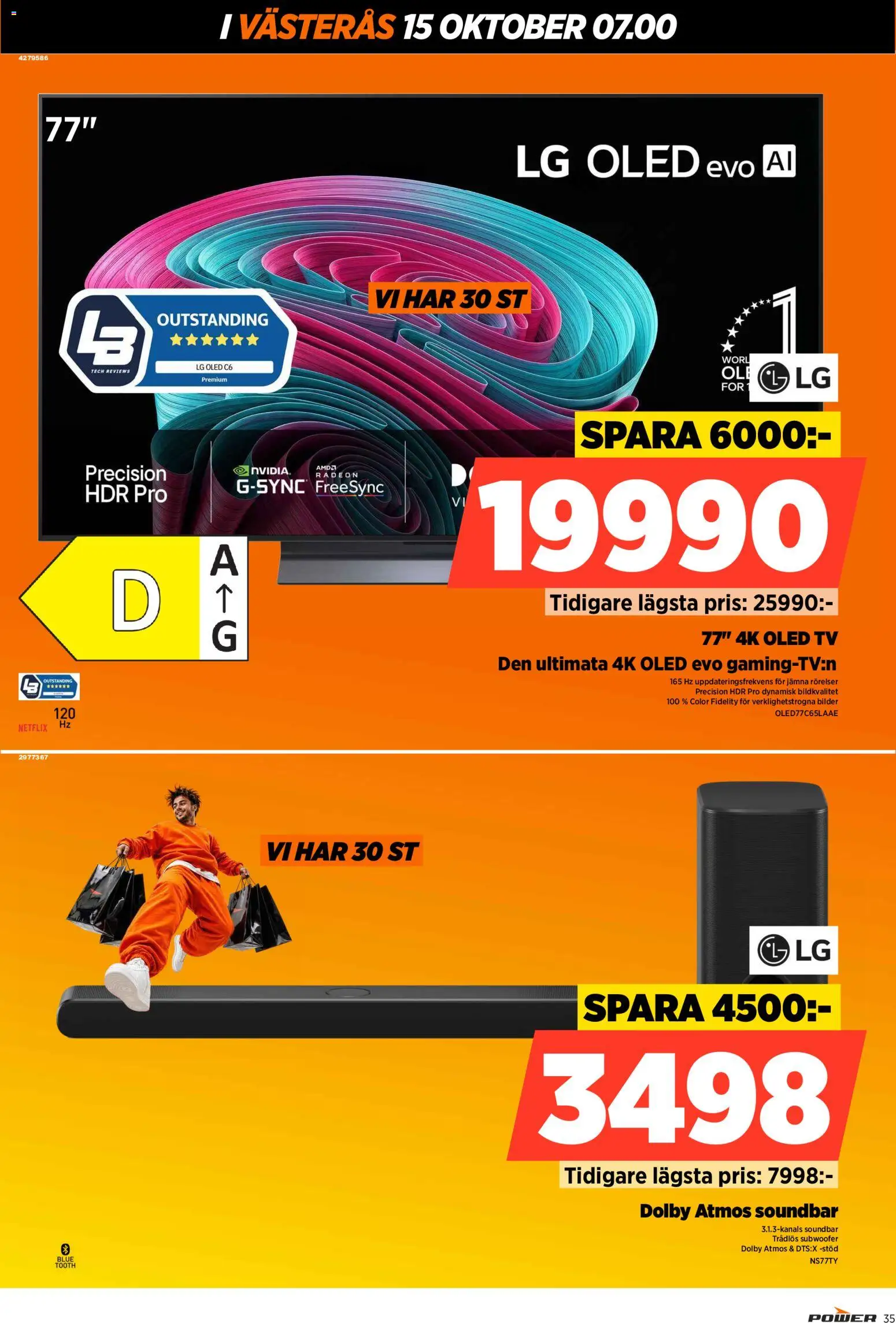 Power reklamblad aktuell från 15/10/2026 | Sida: 35 | Produkter: Soundbar, Tv
