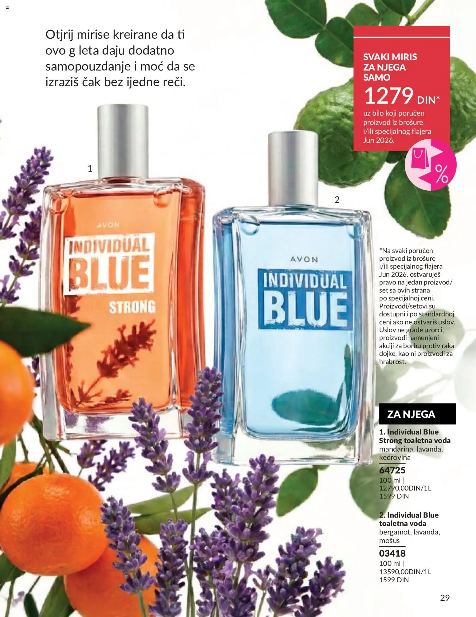 AVON katalog - važi od 01.06.2026 | Strana: 29 | Proizvode: Miris, Toaletna voda, Voda