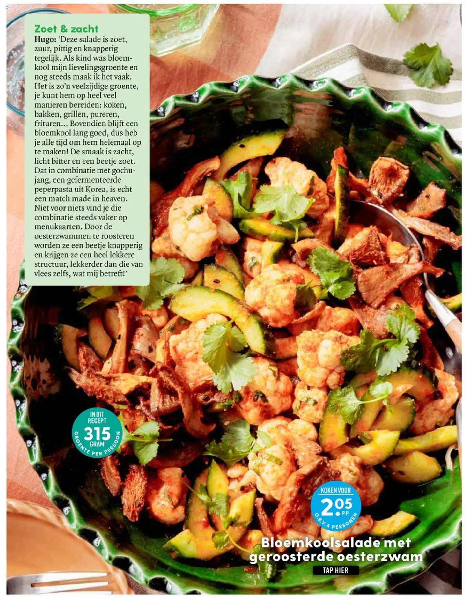 {H1} | Pagina: 68 | Producten: Kool, Vlees, Salade, Bloem