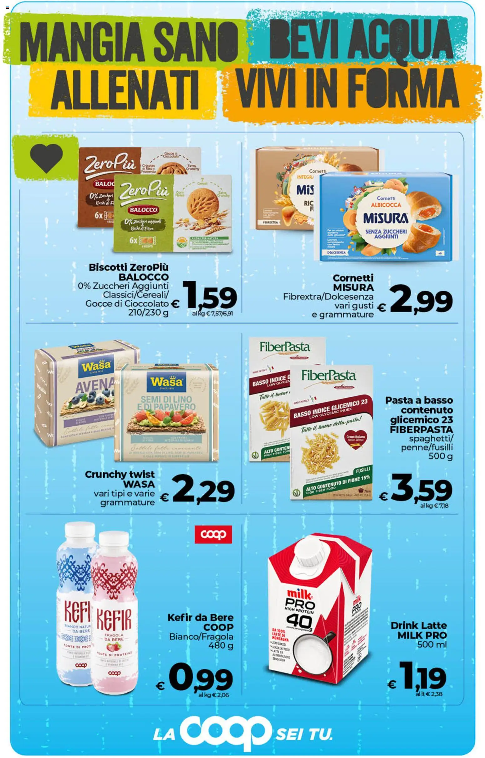 Volantino Ipercoop del 07.04.2026 | Pagina: 30 | Prodotti: Biscotti, Acqua, Sale, Fusilli
