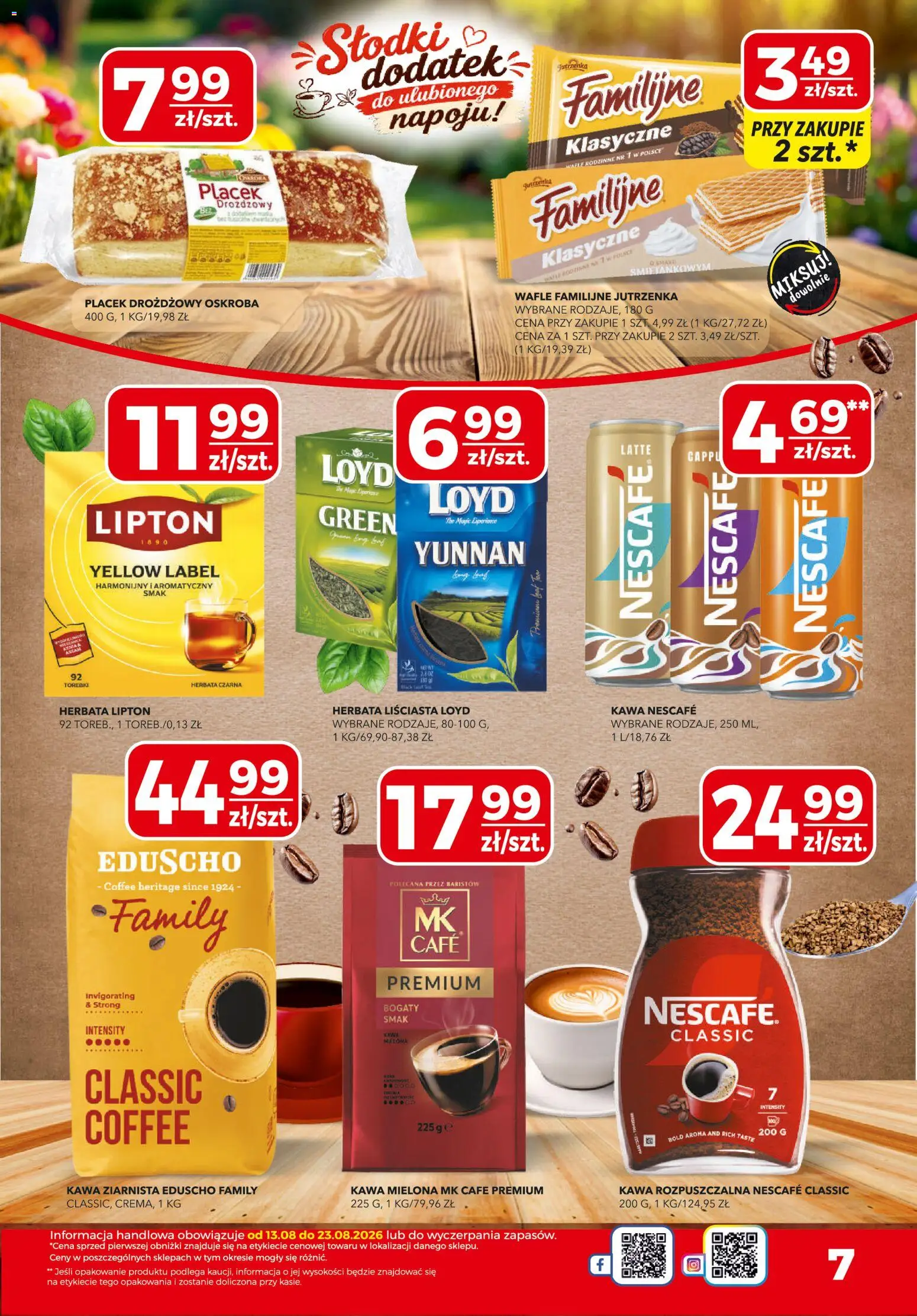 Top Market gazetka od 13.08.2026 | Strona: 7 | Produkty: Herbata czarna, Kawa, Czarna herbata, Torebki