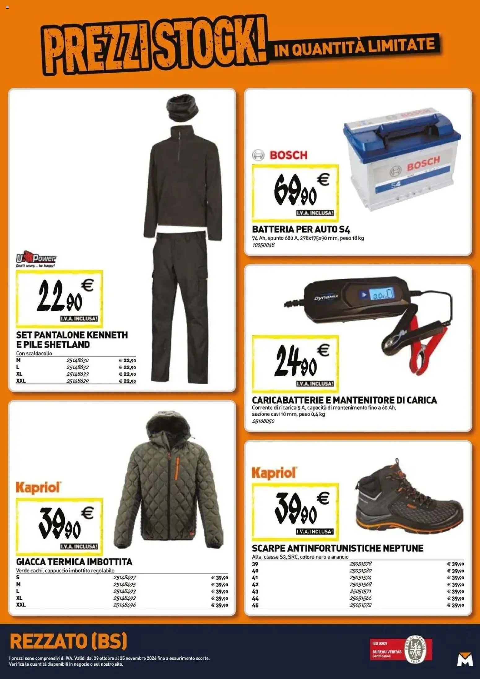 Nuovo TECNOMAT catalogo Rezzato dal 29/10/2026 > offerte anteprima 🛍️ | Pagina: 20 | Prodotti: Pile, Batteria per auto, Cappuccio, Batteria