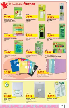 Pré-visualização Auchan - Folheto Escolar válido de 05/08/2026 | Página: 19