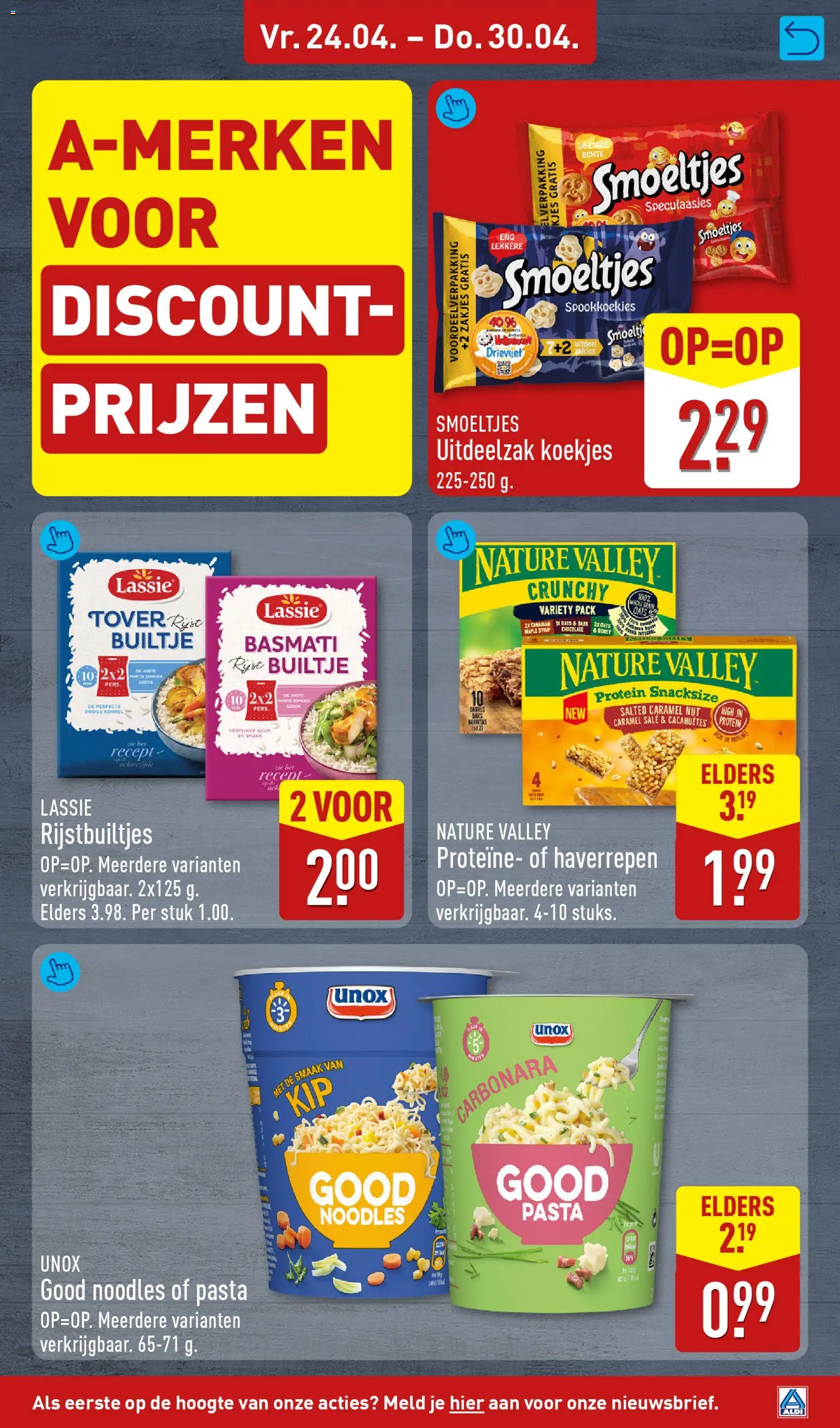 {H1} | Pagina: 45 | Producten: Pasta, Koekjes, Geur