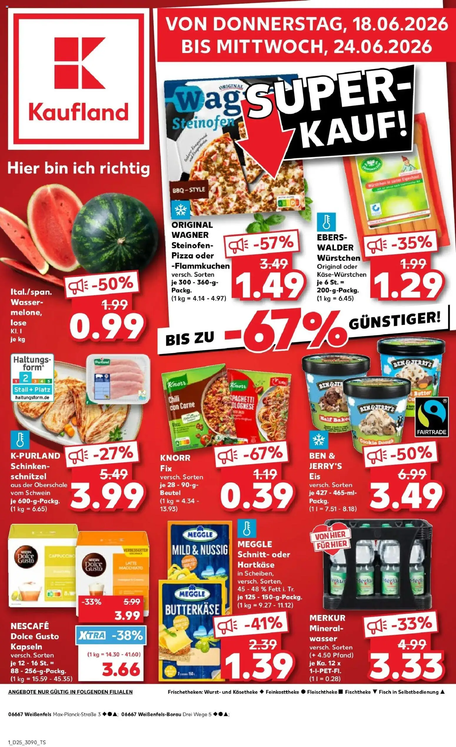 Kaufland Prospekt Weißenfels – gültig ab 15.06.2026 | Seite: 12 | Produkte: Nescafe, Butter, Knorr, Dolce gusto
