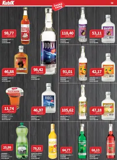 Náhled letáku Kubík leták - Velkoobchod 08/2026 od 01.10.2026 | Strana: 38 | Produkty: Finest, Vodka, Griotka, Panák