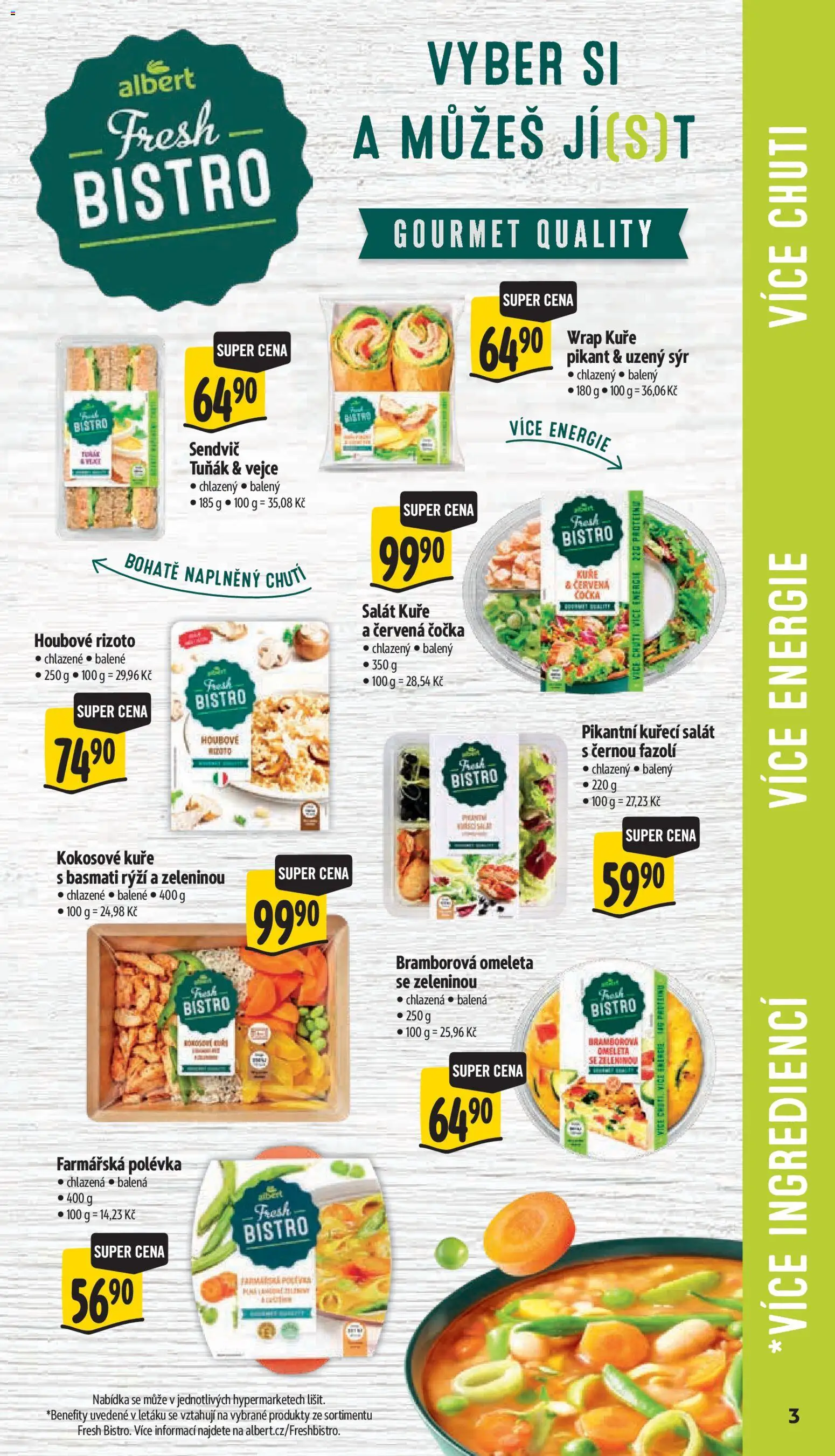 Albert leták - Hypermarket Jablonec nad Tisou od 21.10.2026 | Strana: 17 | Produkty: Gourmet, Salát, Basmati, Rýži