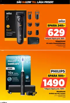 Power erbjudanden - Förhandsvisning av reklamblad från butik Power aktuell från 27.04.2026 | Sida: 66 | Produkter: Eltandborste, Såg, Skäggtrimmer