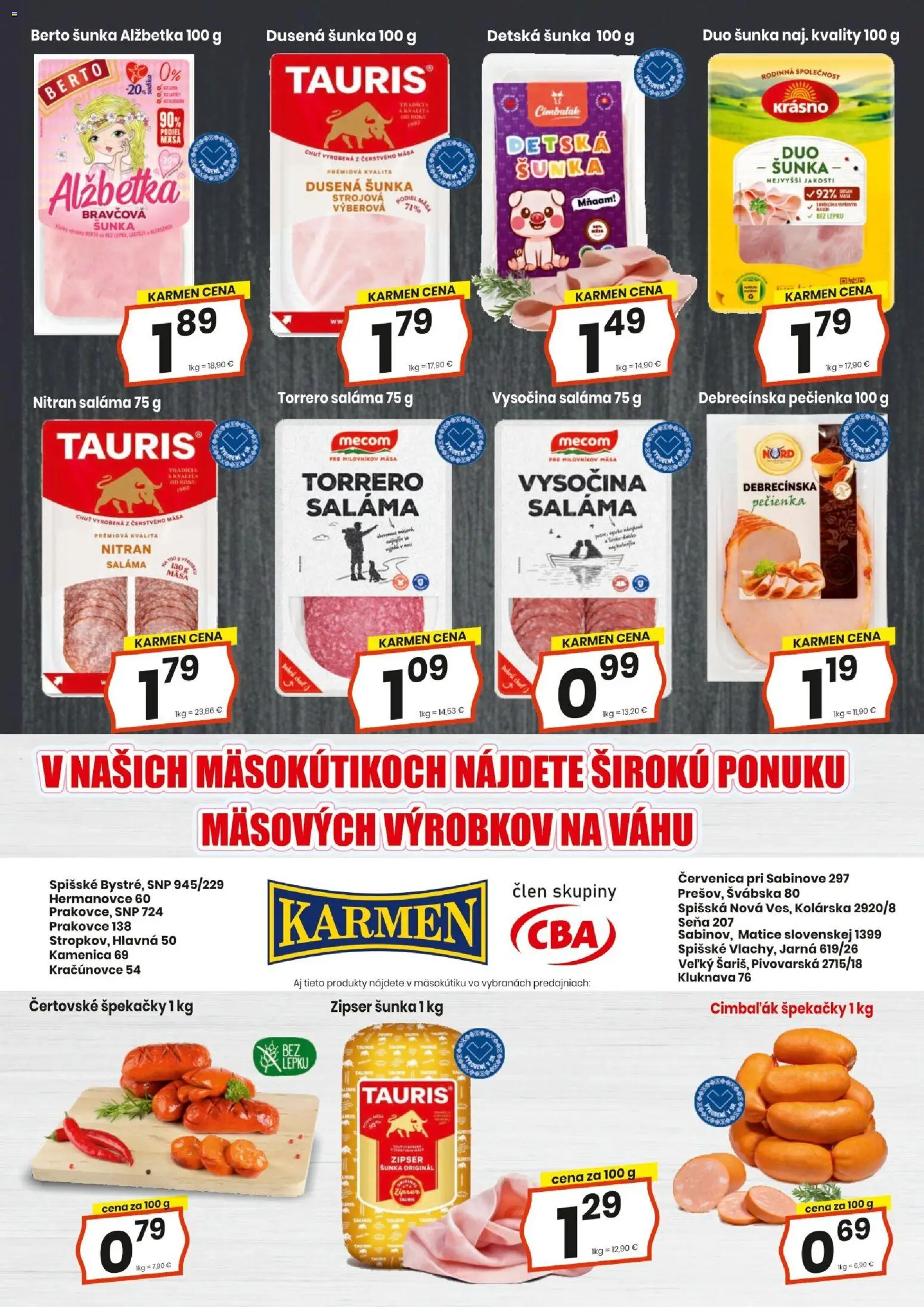 Nové KARMEN CBA akcie – leták je platný od 18.06.2026 | Strana: 4